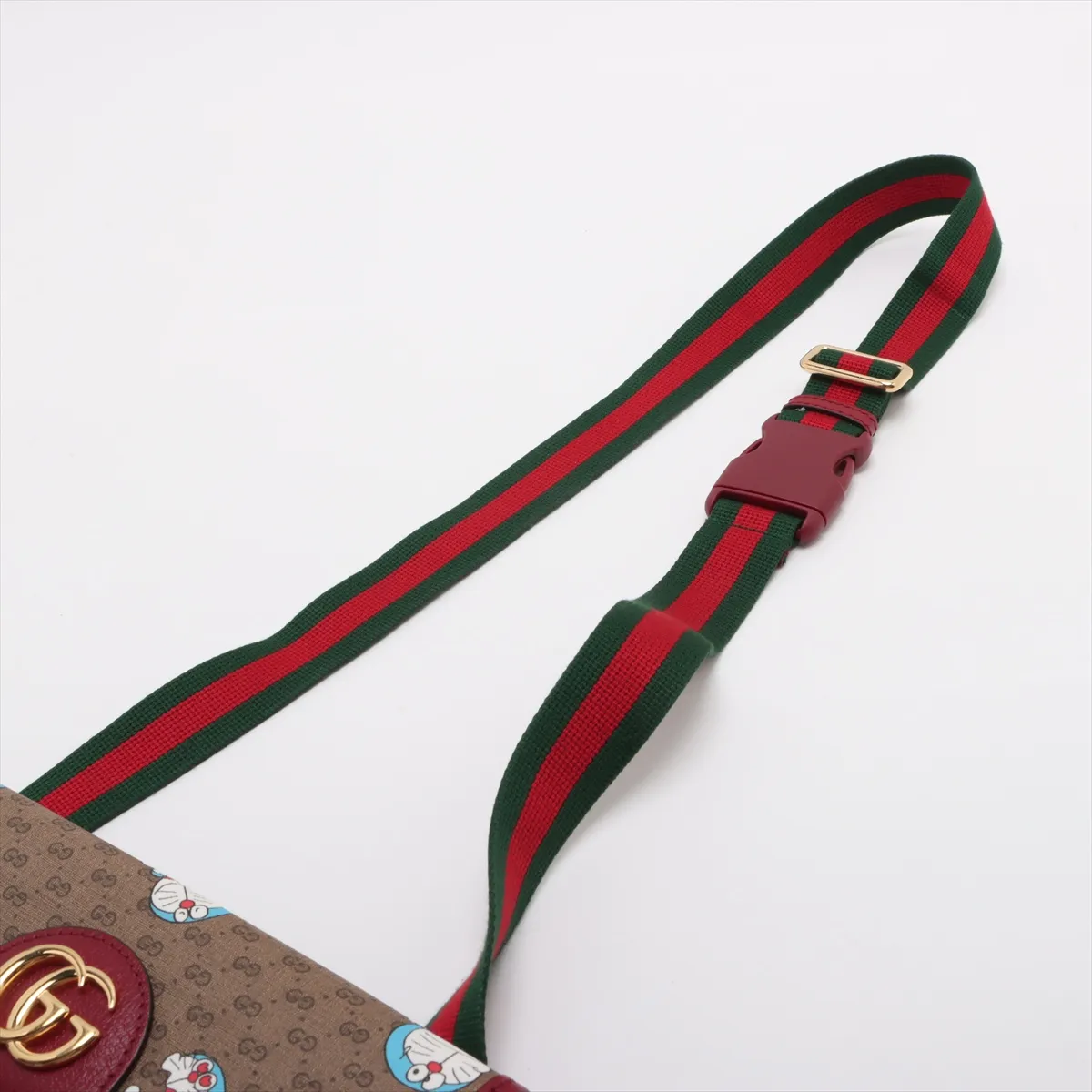 Doraemon x Gucci Mini GG Supreme PVC x Leather Body Bag Brown 647817 — view 5