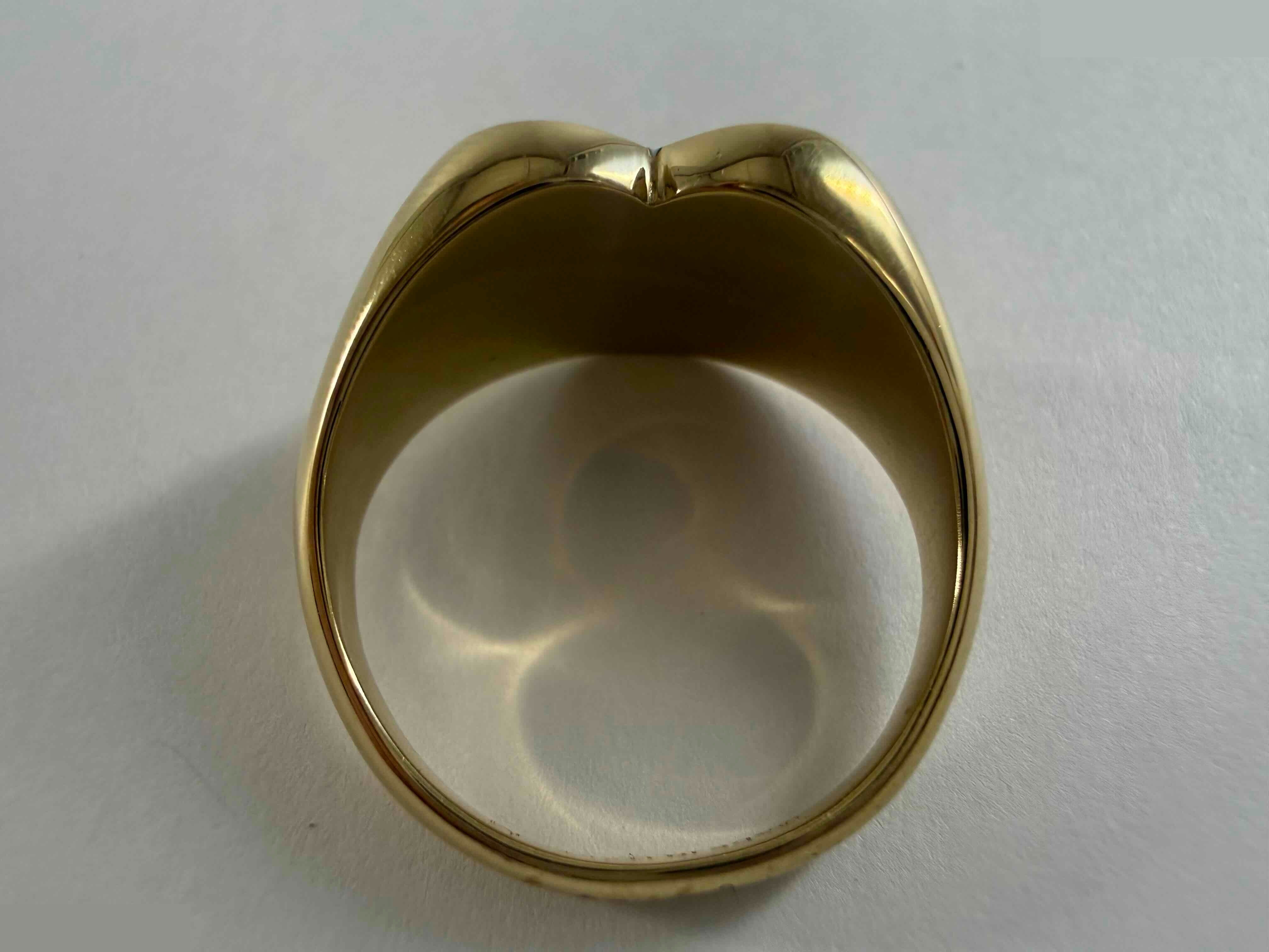 Heart Ring #M Other Line Precious Metal Ring #13.5 — view 4