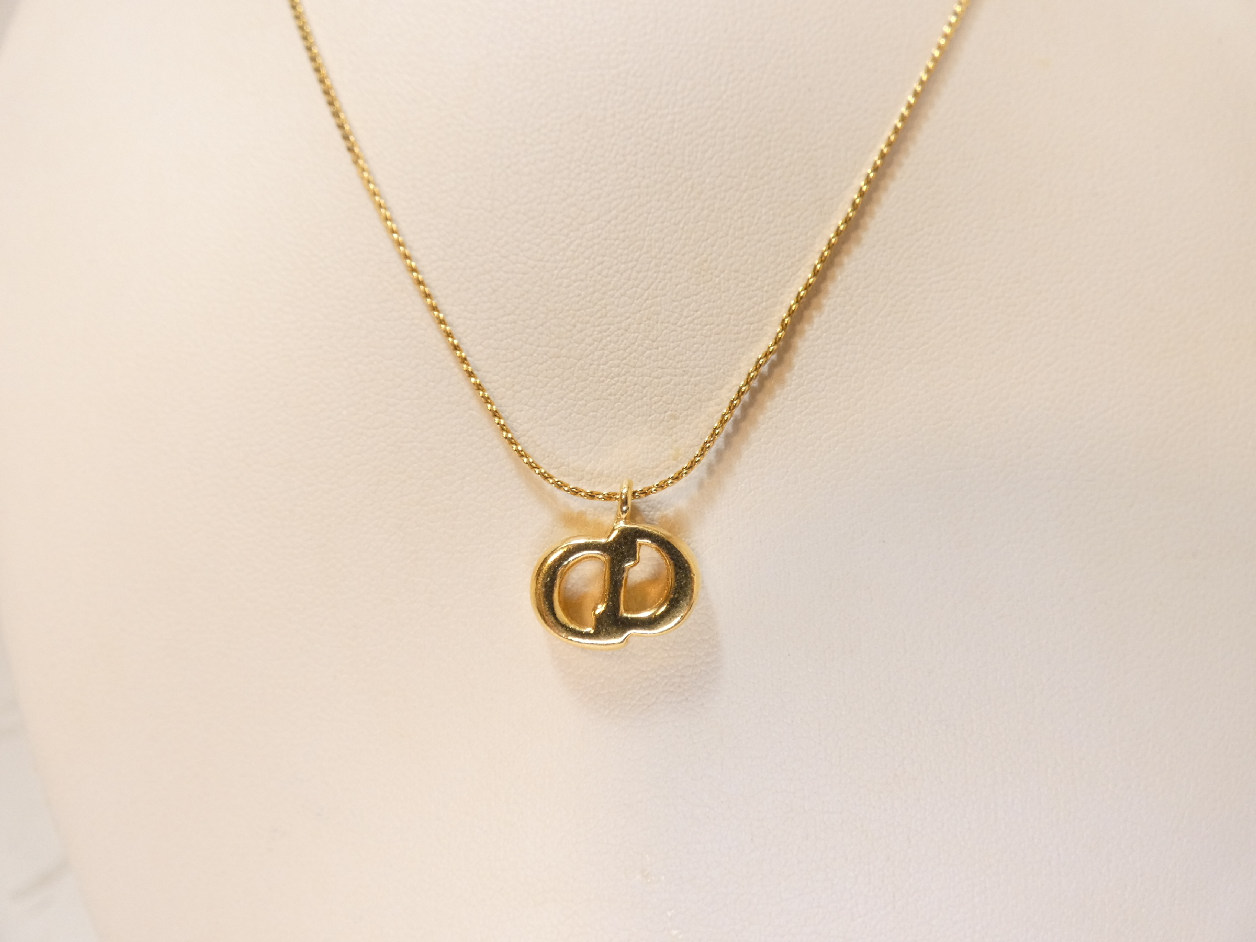 Rhinestone CD Logo GP Necklace — view 2