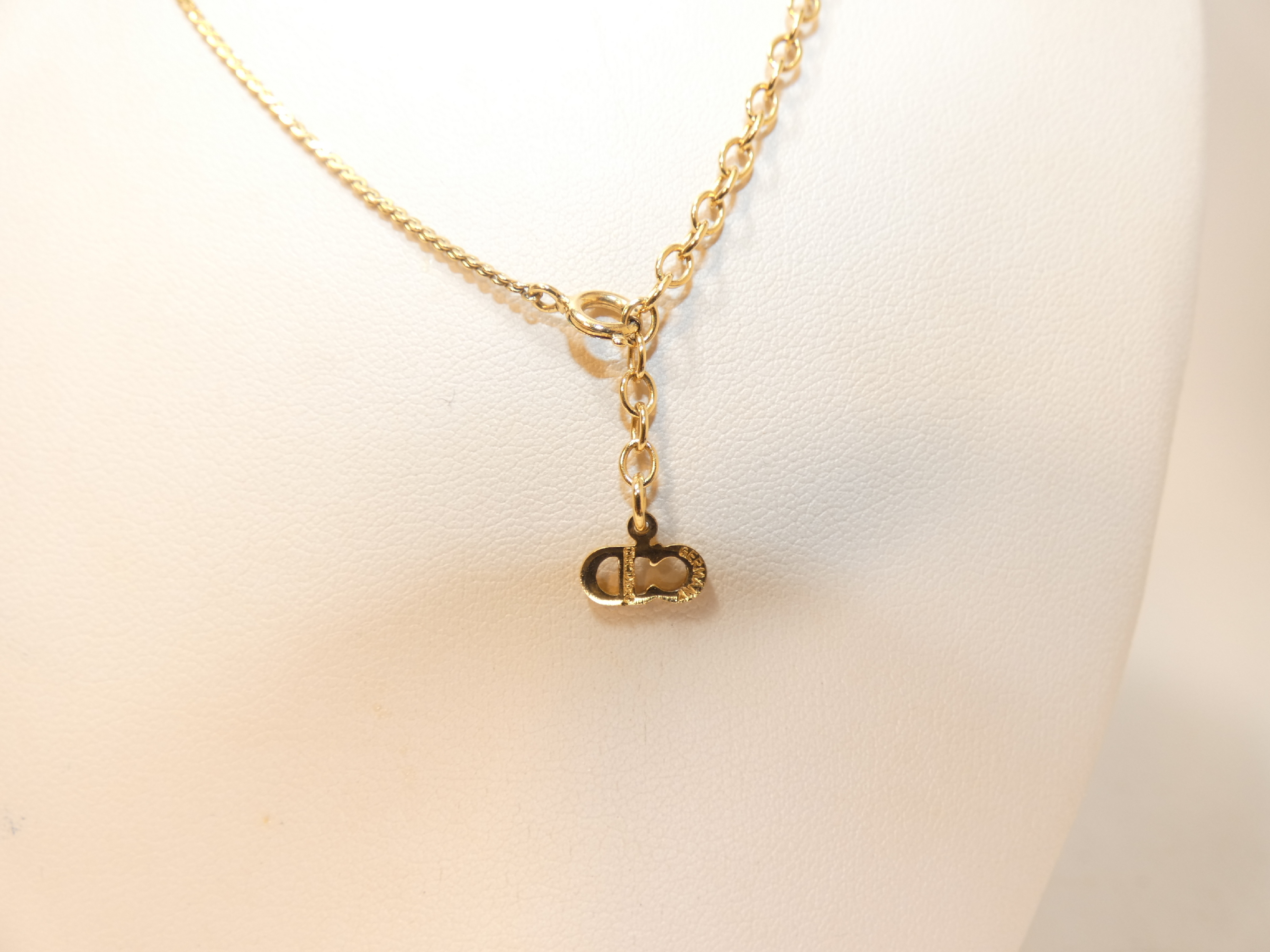 Rhinestone CD Logo GP Necklace — view 3
