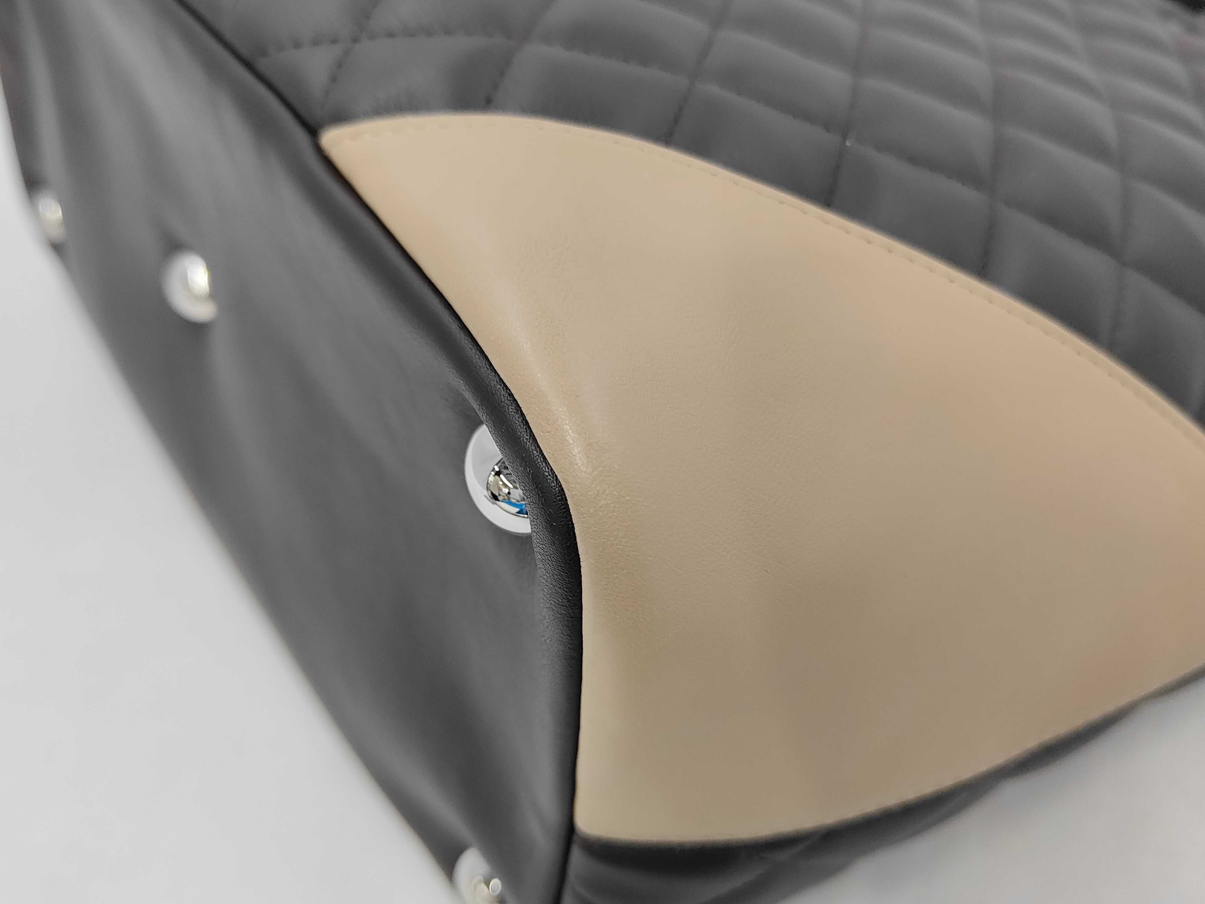 Cambon Large Tote, serial number 9, calfskin, dark brown, silver (SV) handbag — view 4
