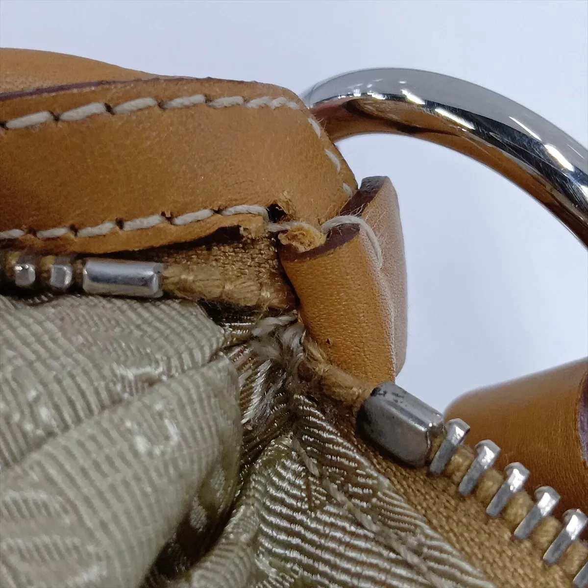 Leather Shoulder Bag, Brown BR3336 — view 13