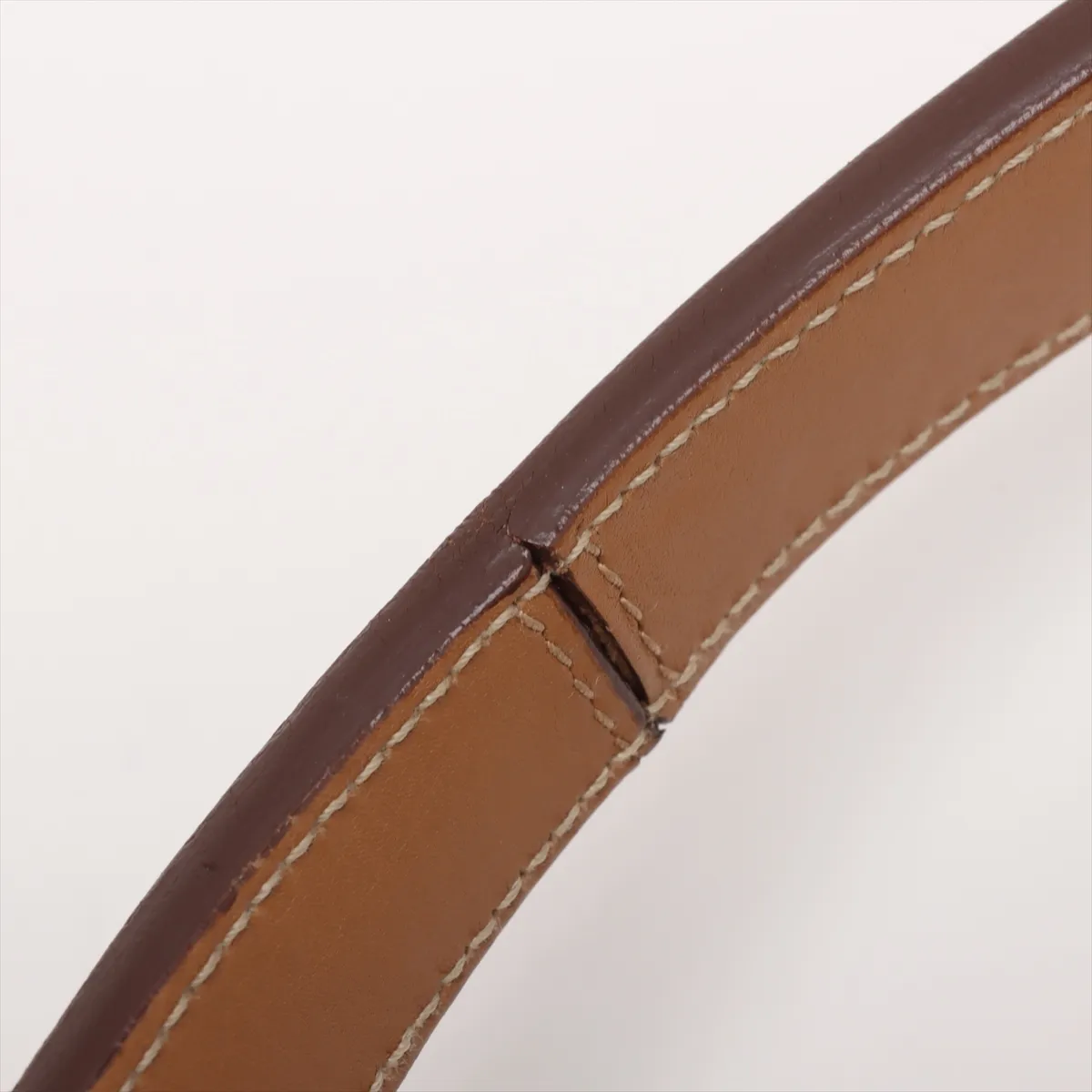 Leather Shoulder Bag, Brown BR3336 — view 10