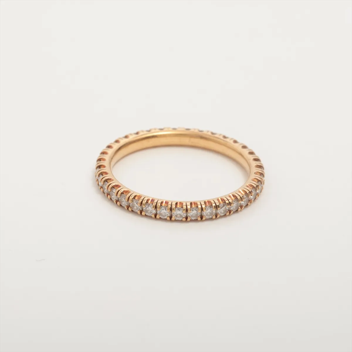 Etincelle de Cartier Full Eternity Diamond Ring, 750 (Yellow Gold), 1.6g, Size 47, AXK920, Metal Discoloration — view 2
