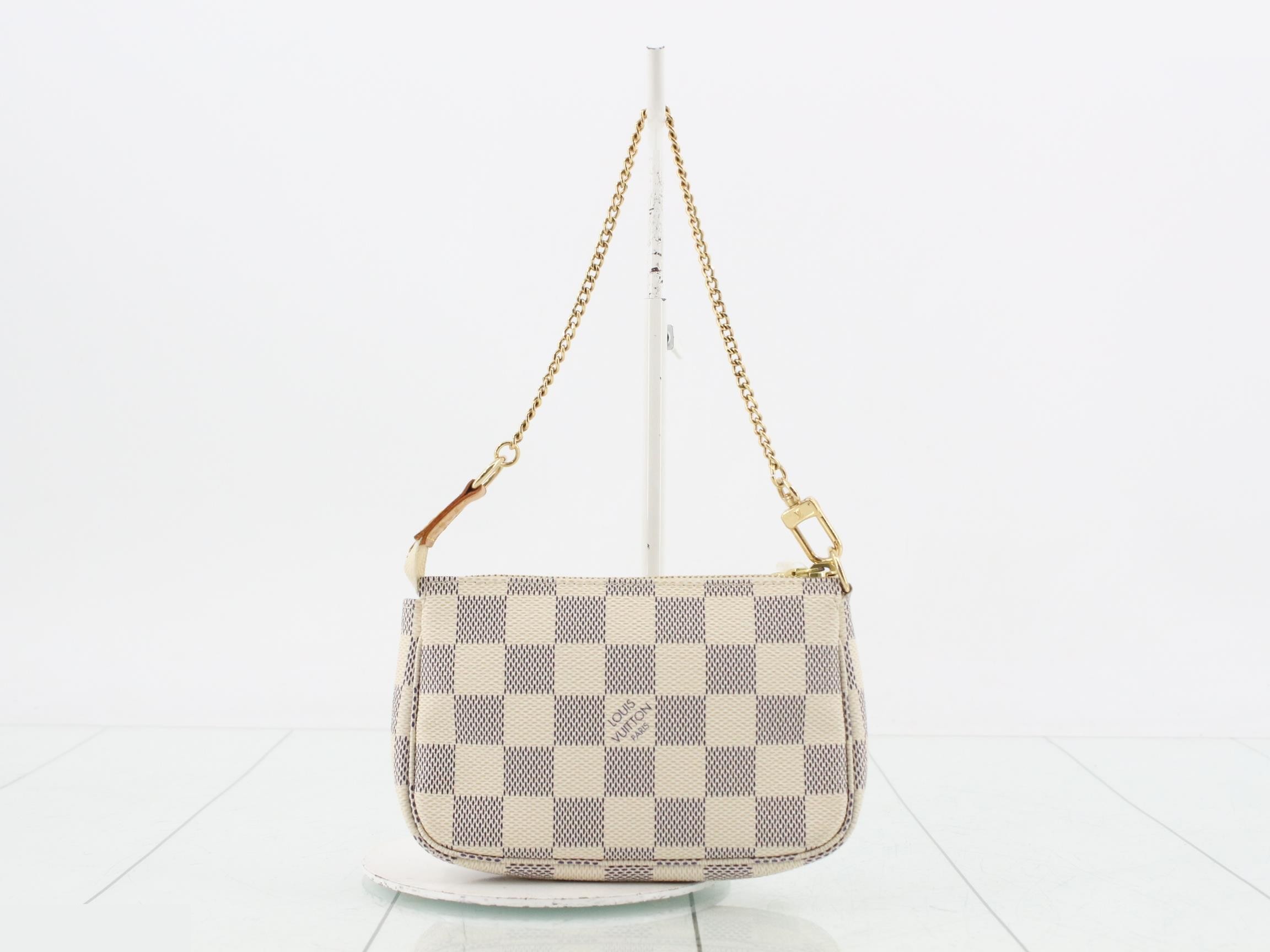 Damier Azur Mini Pochette Accessoires Pouch — view 2