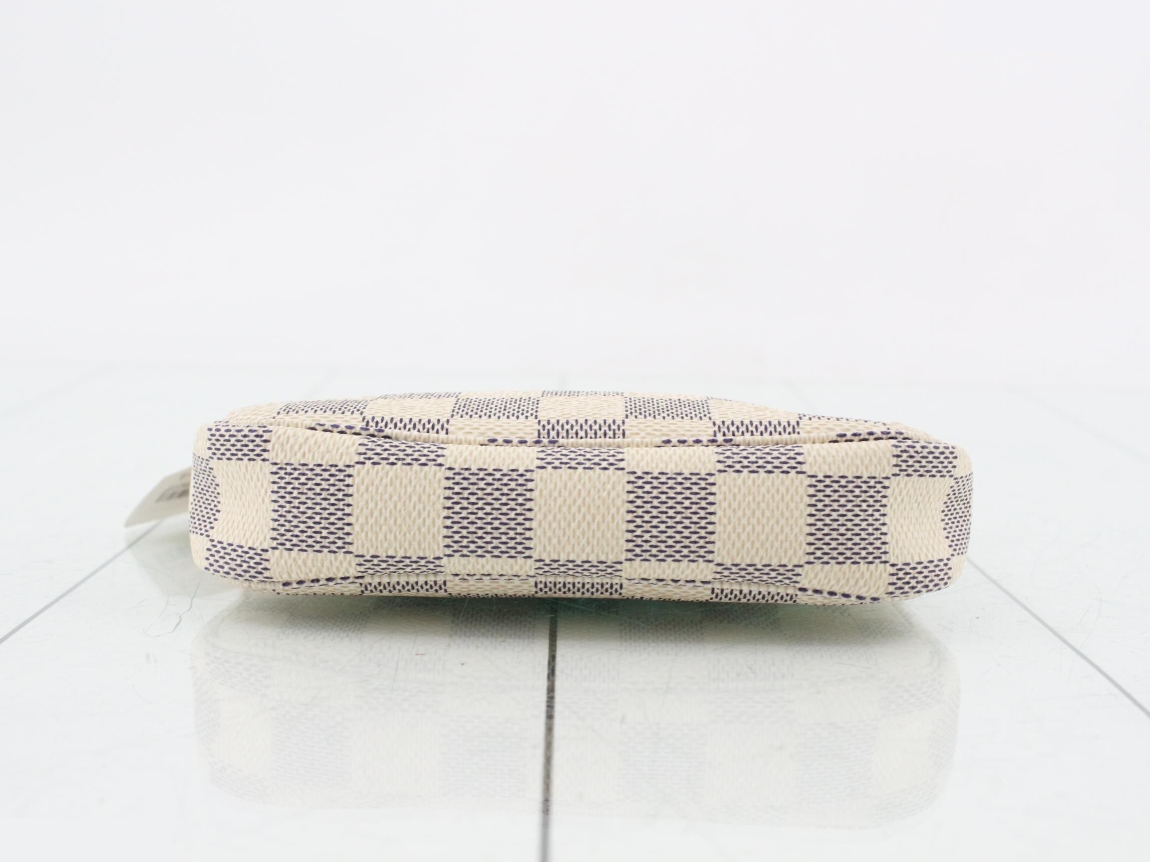 Damier Azur Mini Pochette Accessoires Pouch — view 3