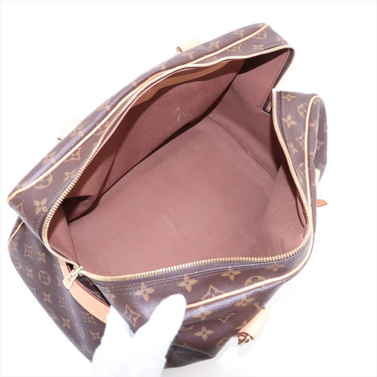 Monogram Carryall M40074 TJ2126 Brown with initials — view 7