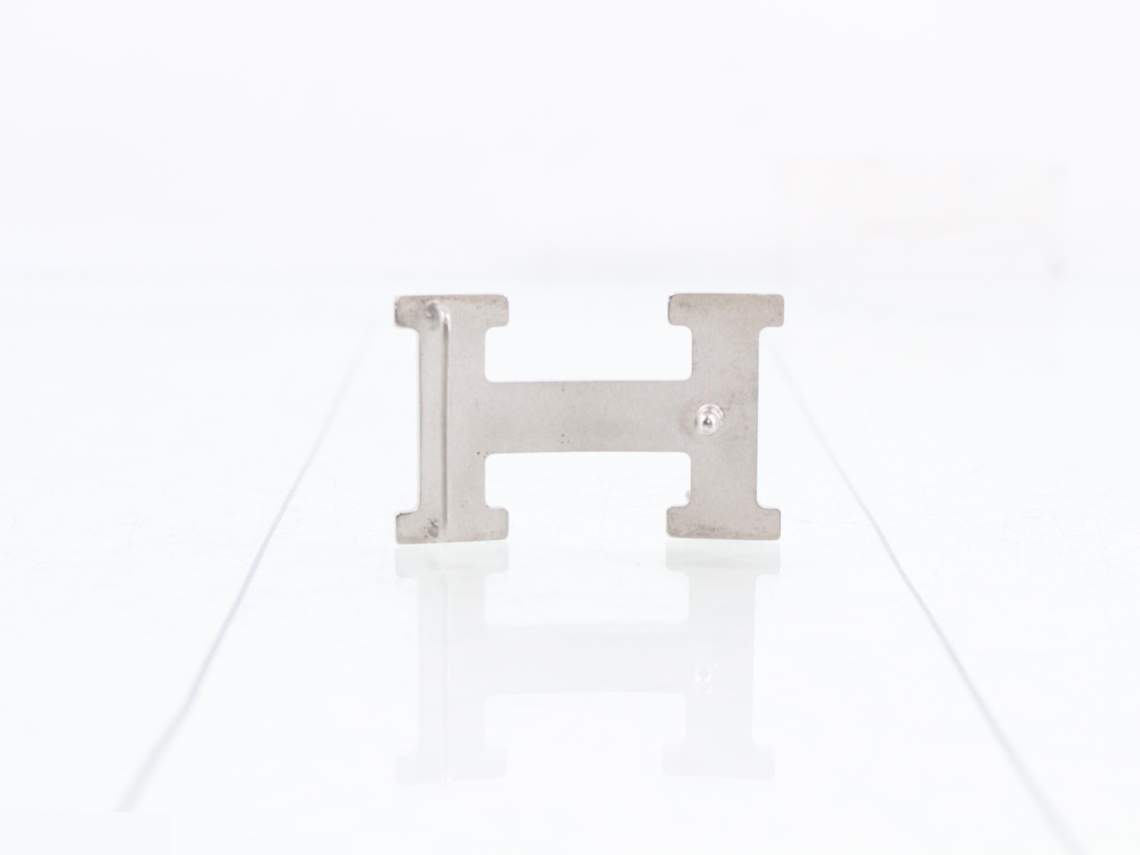Constance H-buckle, silver hardware — view 2