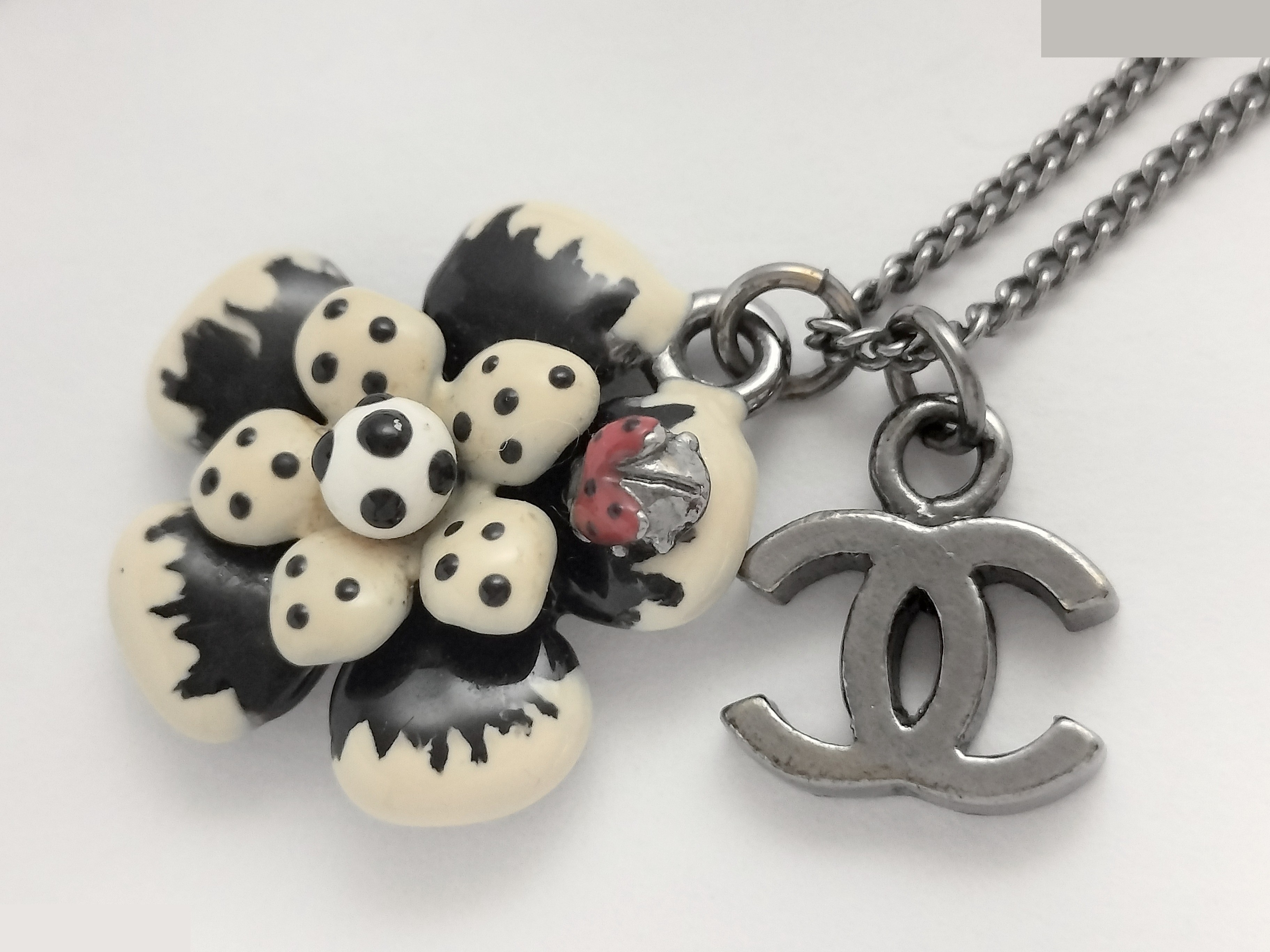 Coco Ladybug Silver Necklace, Chain approx. 44cm — view 5