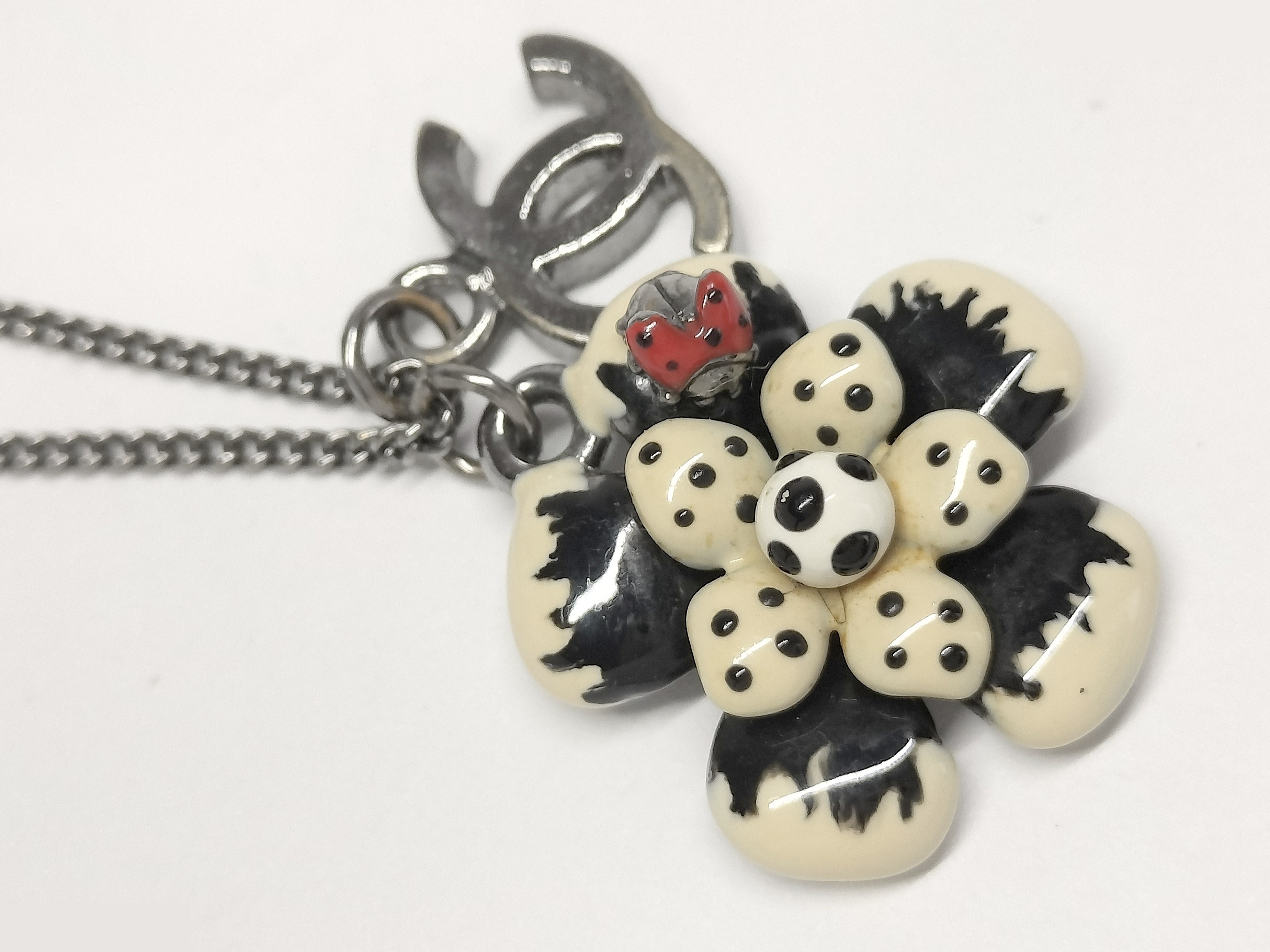 Coco Ladybug Silver Necklace, Chain approx. 44cm — view 6