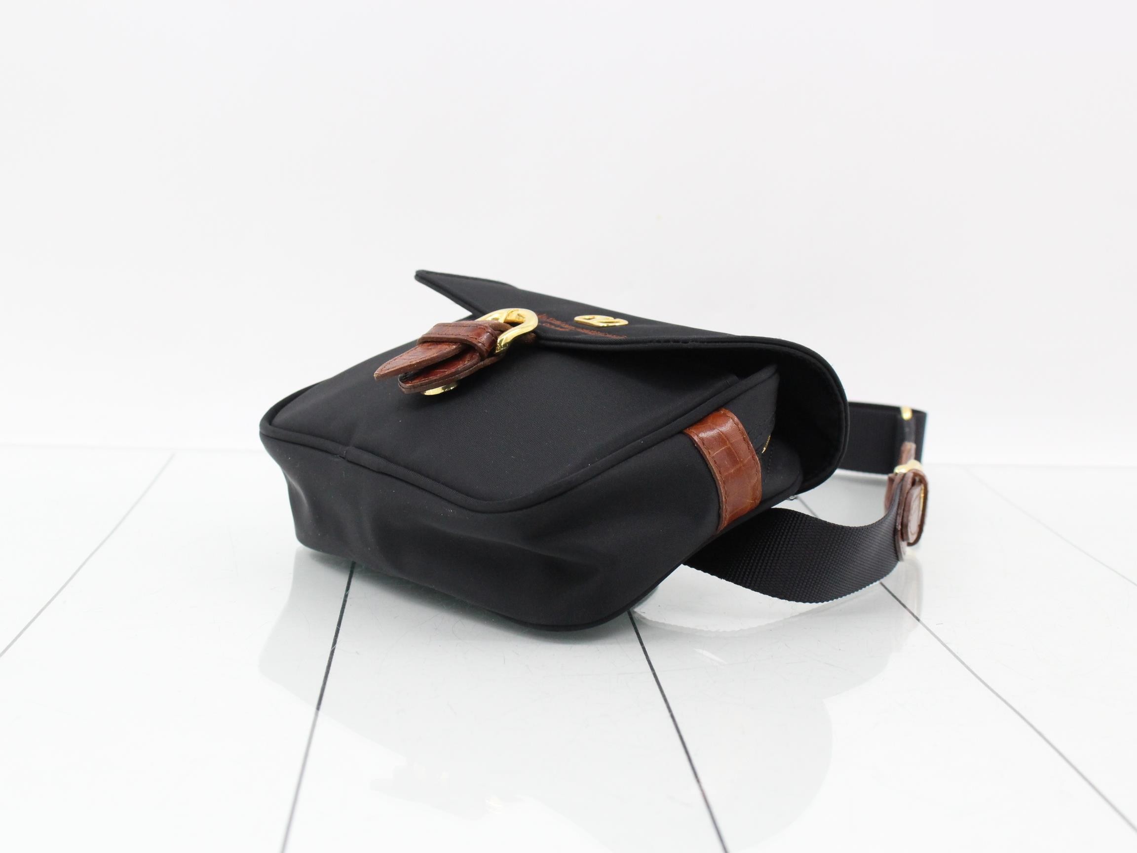 Sports waist bag, nylon, black, W18 H15 D5 — view 6