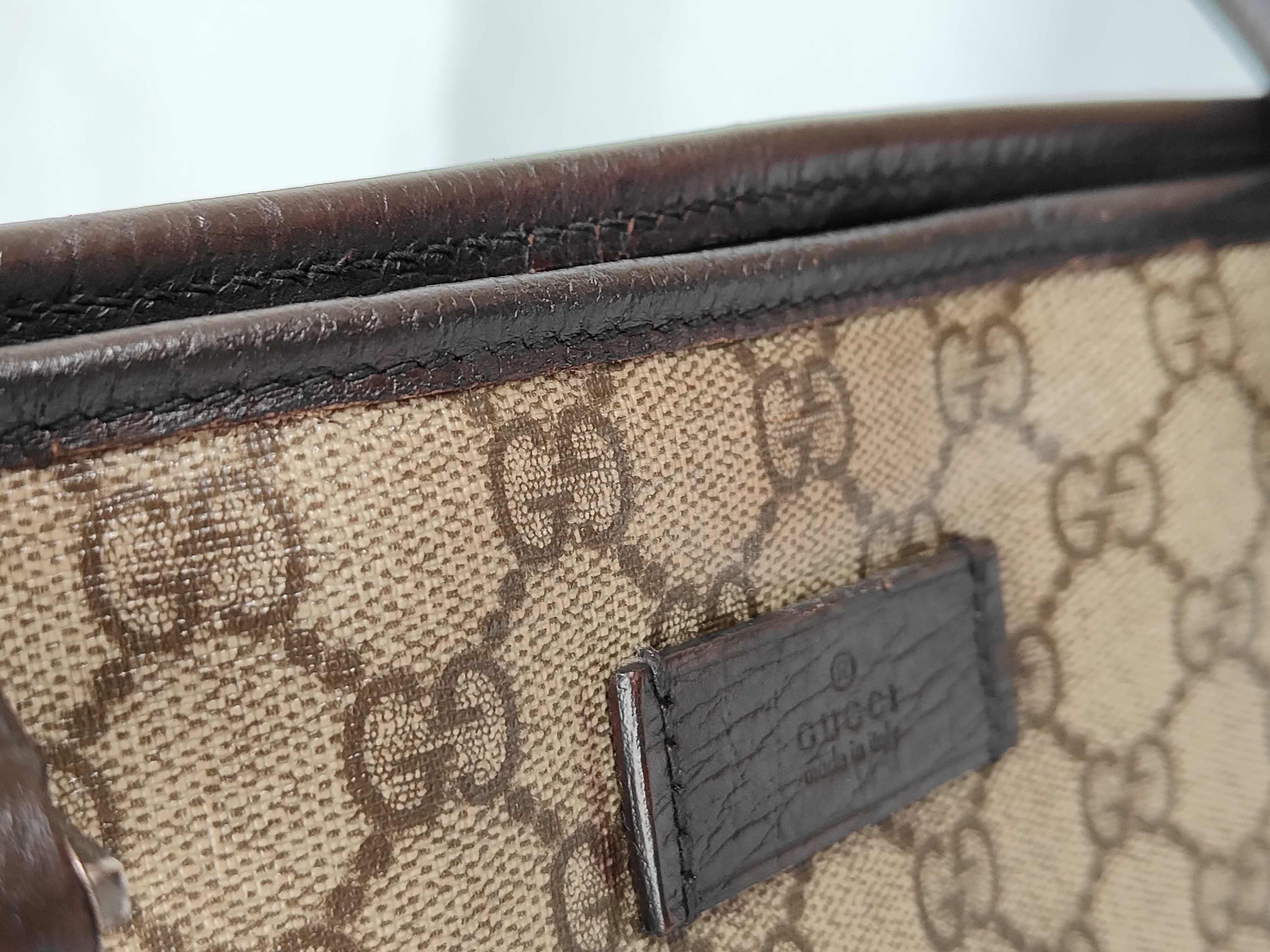 GG Supreme Vintage GG Supreme Shoulder Tote Bag — view 9