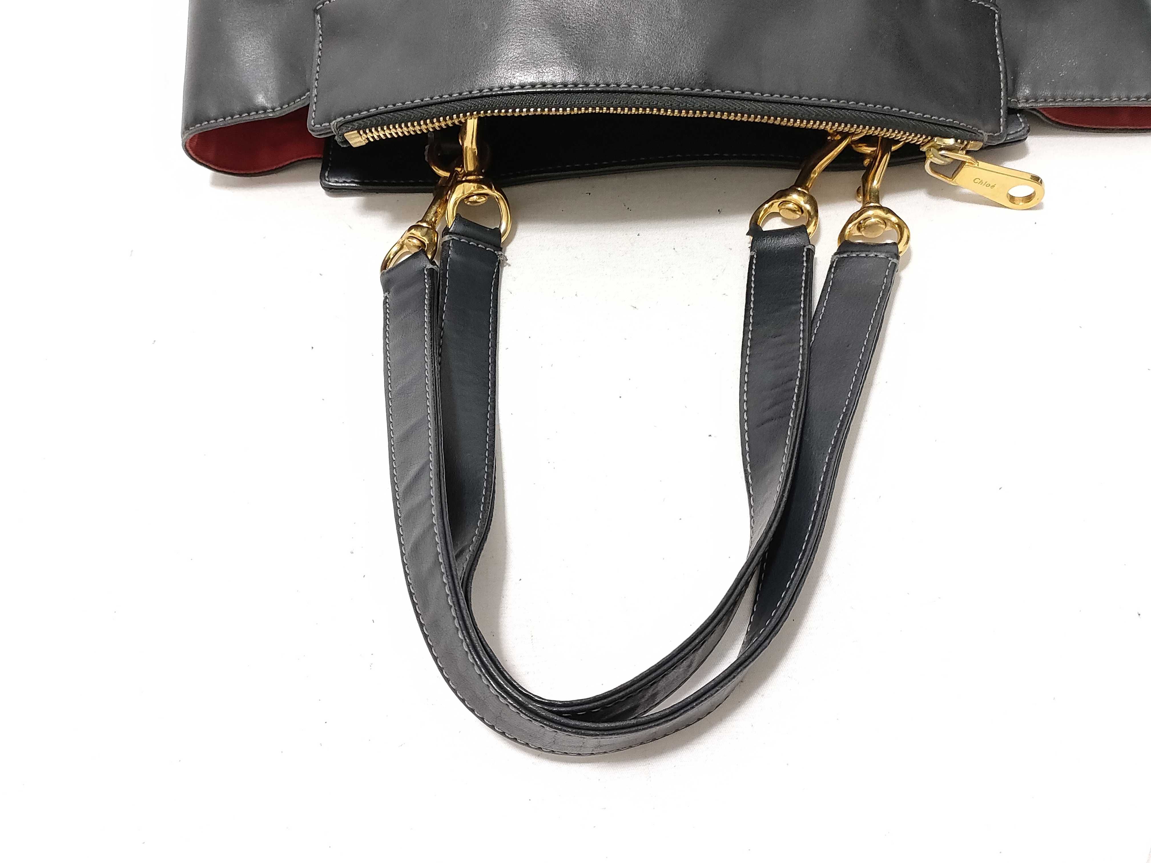 leather tote bag — view 3