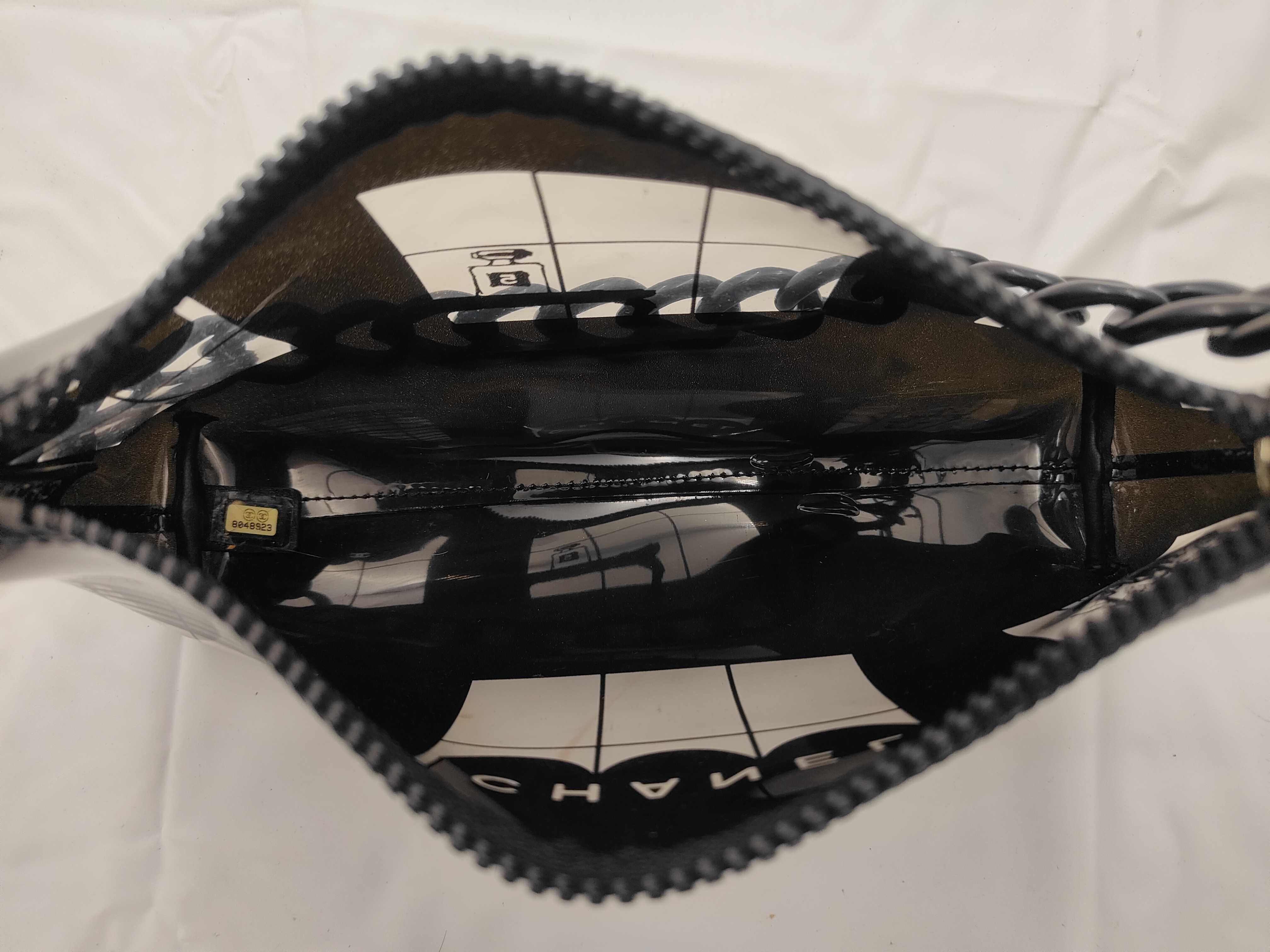 Window Line Clear Plastic Chain Shoulder Bag — view 8