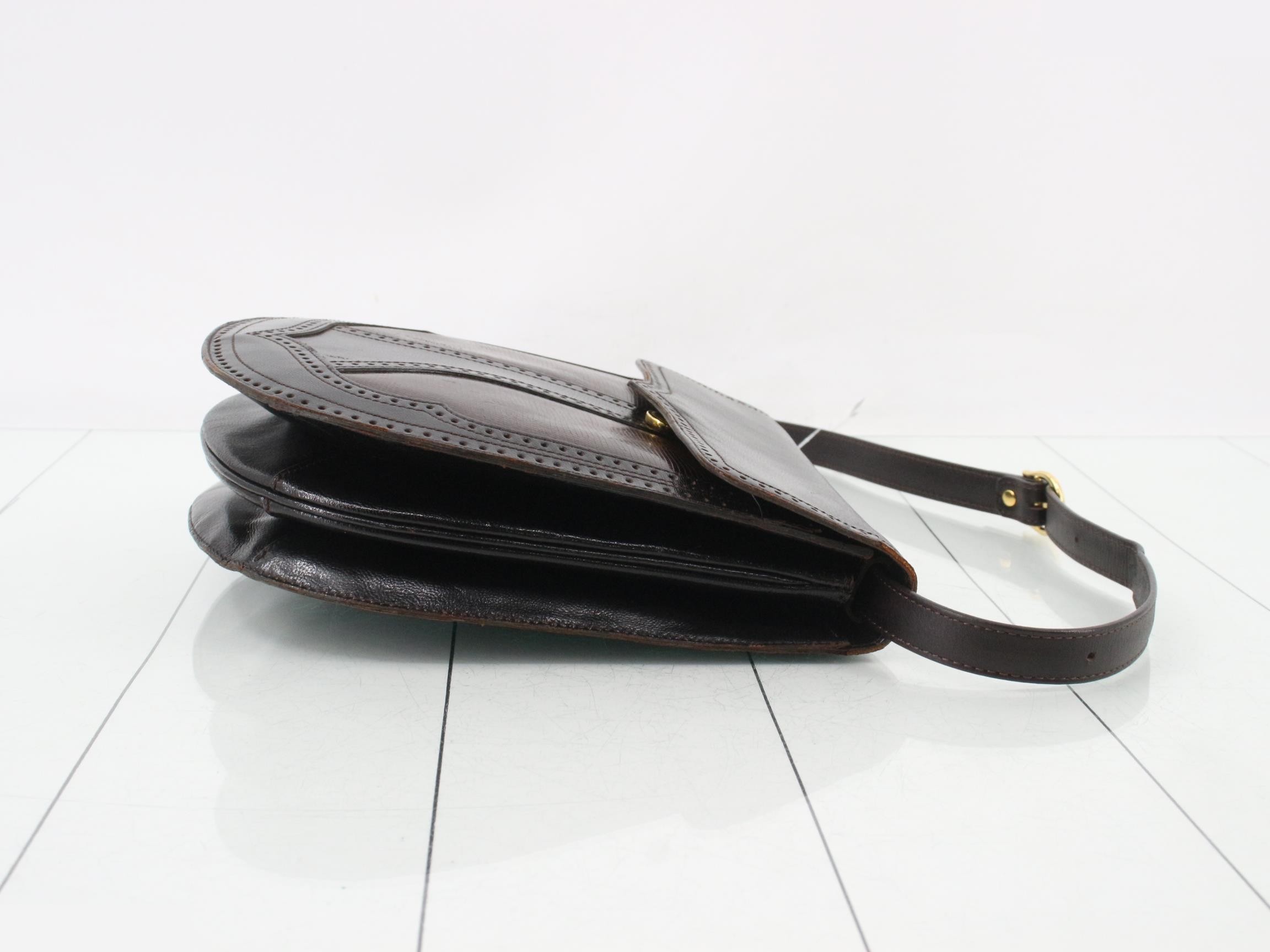 Other lines: Bags & Shoulder Bags, Lizard Leather, Dark Brown — view 3