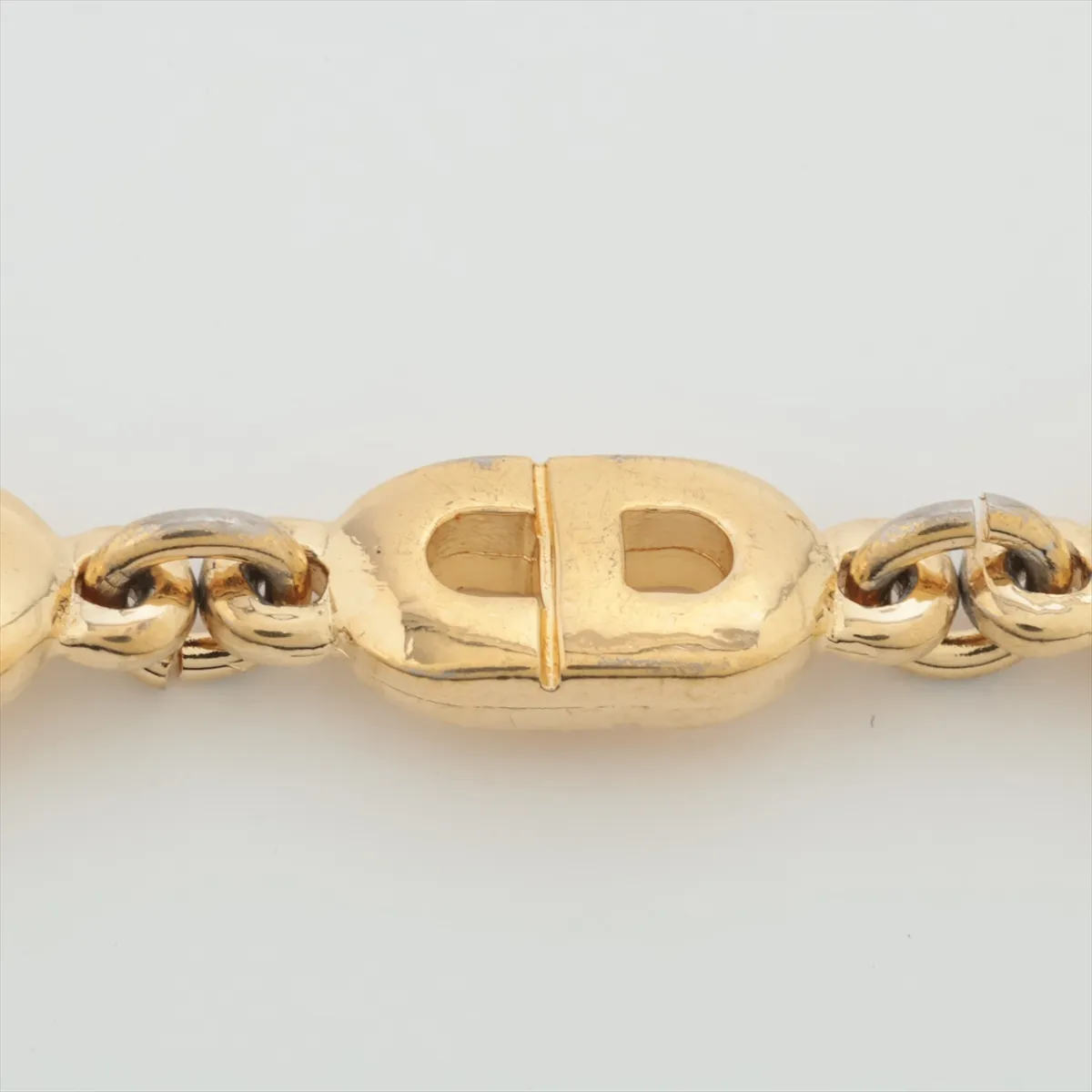 CD logo bracelet, GP gold, — view 3