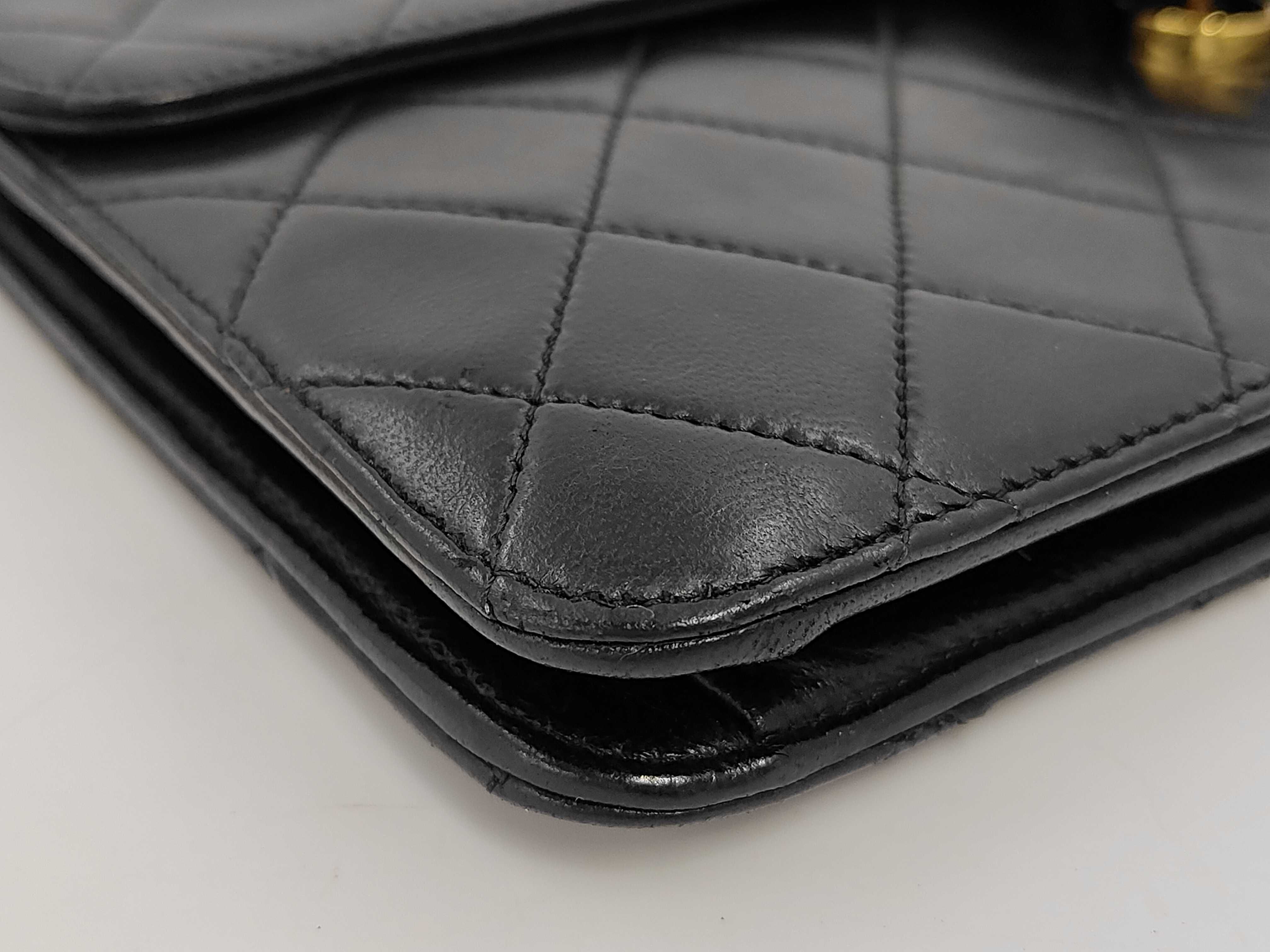 Matelassé Shoulder Bag, Black — view 7