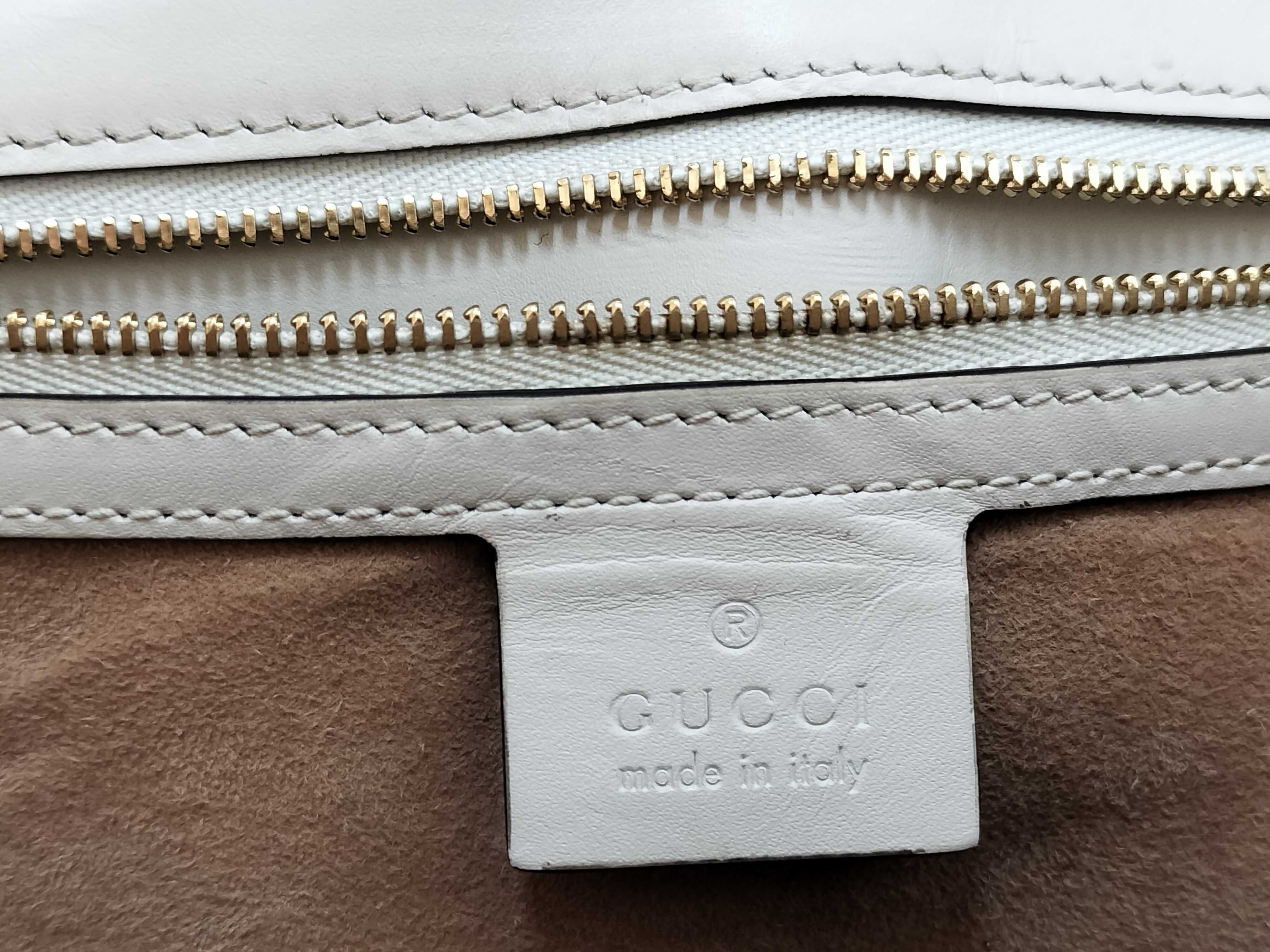 431665 Leather Sylvie Sherry Line White Handbag — view 12