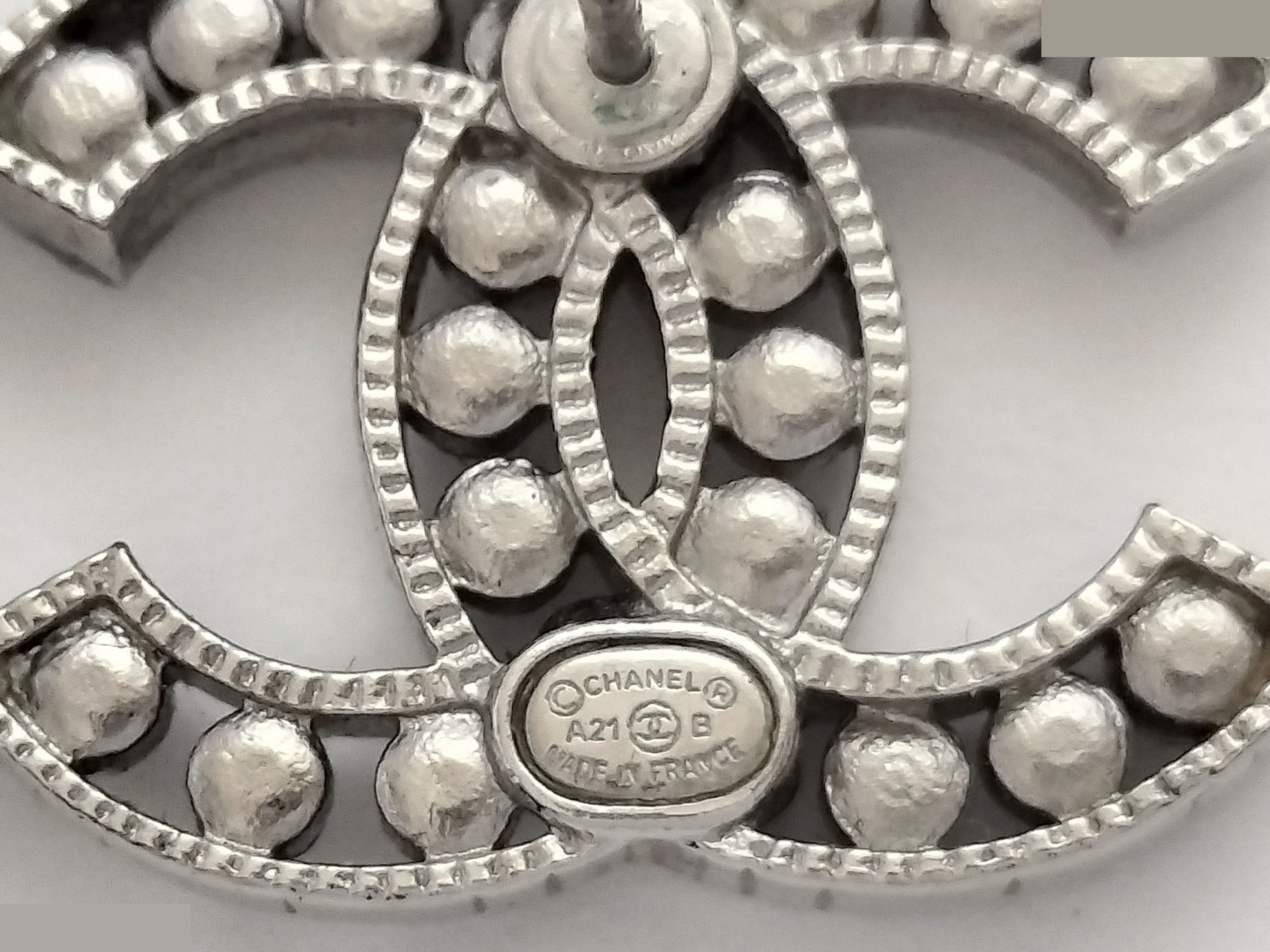 Coco Rhinestone Silver Earrings — view 5
