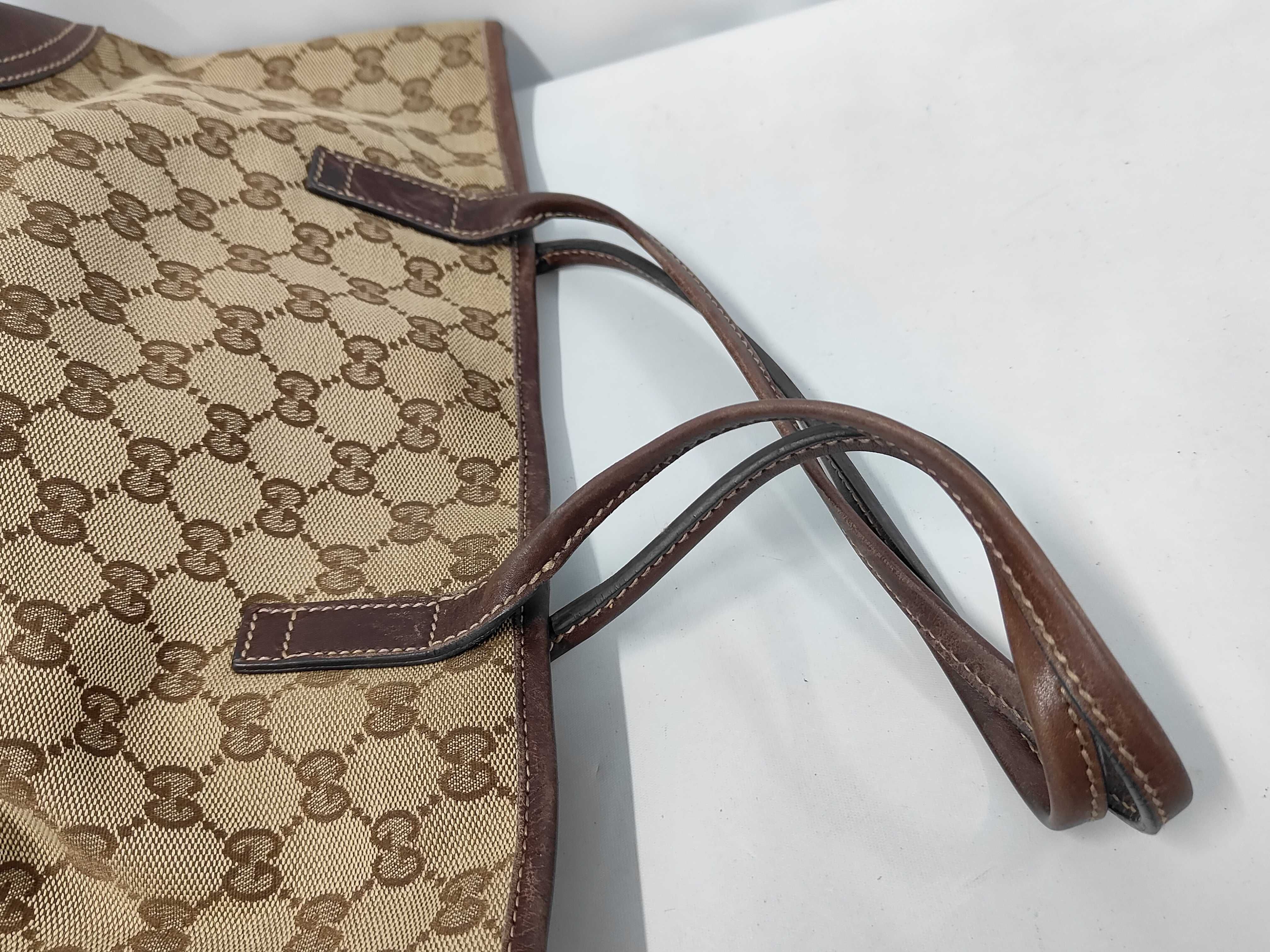 GG Canvas x Leather Shoulder Tote Bag — view 5