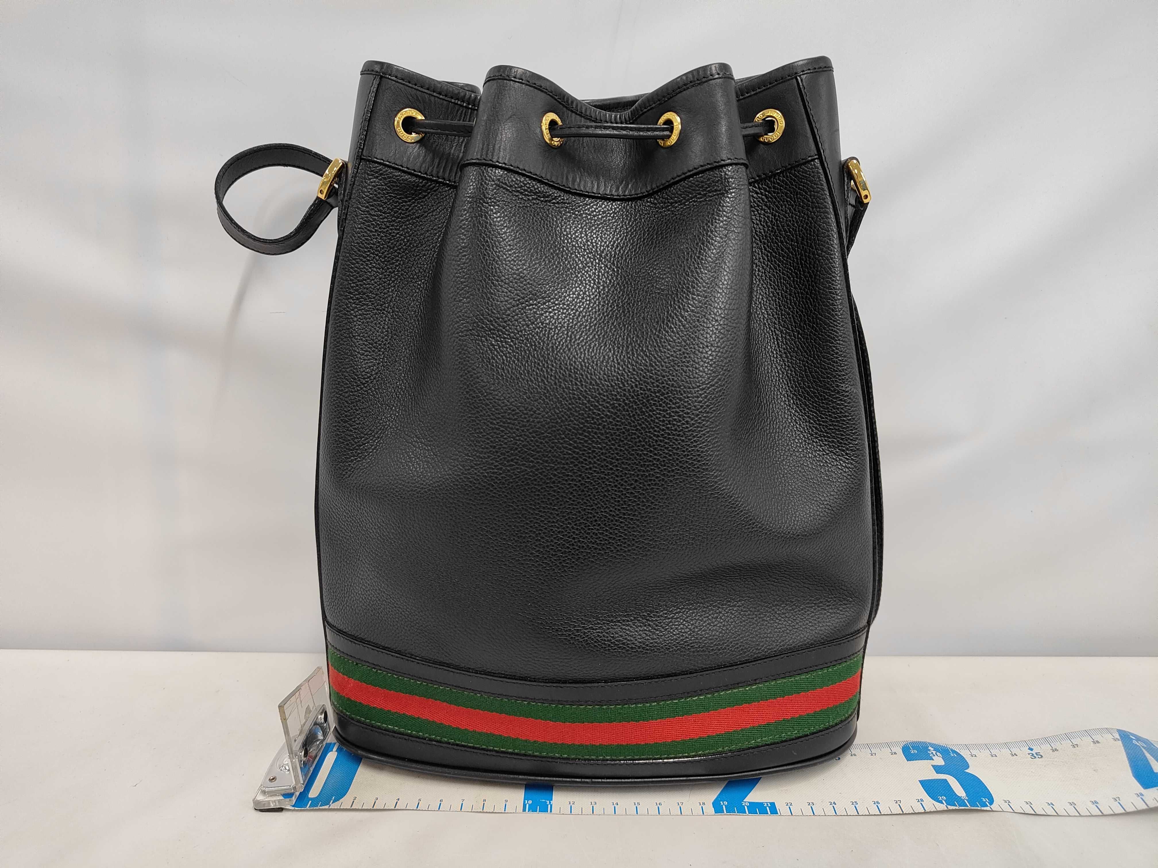 Leather x Sherry Drawstring Shoulder Bag — view 2