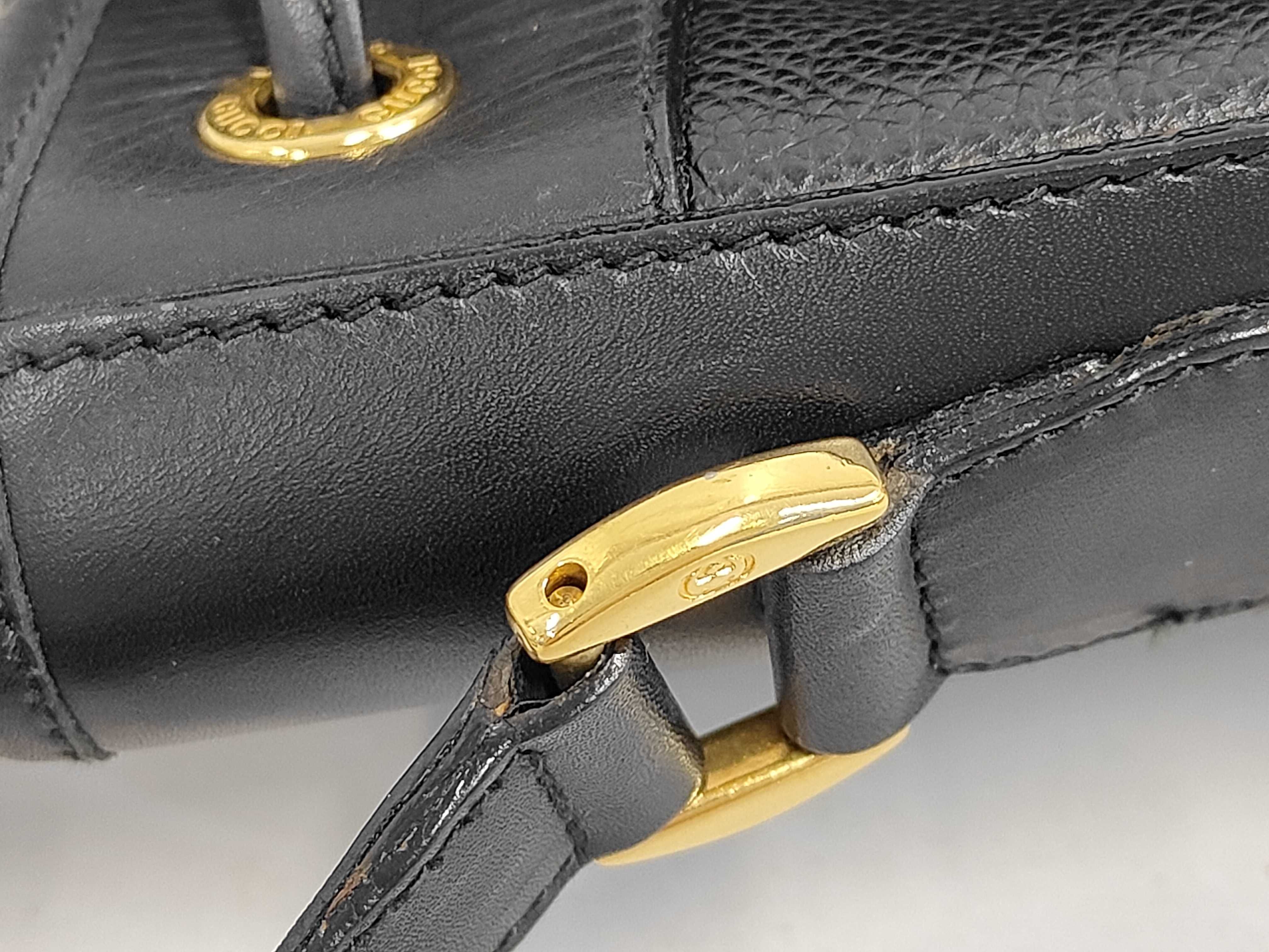 Leather x Sherry Drawstring Shoulder Bag — view 6