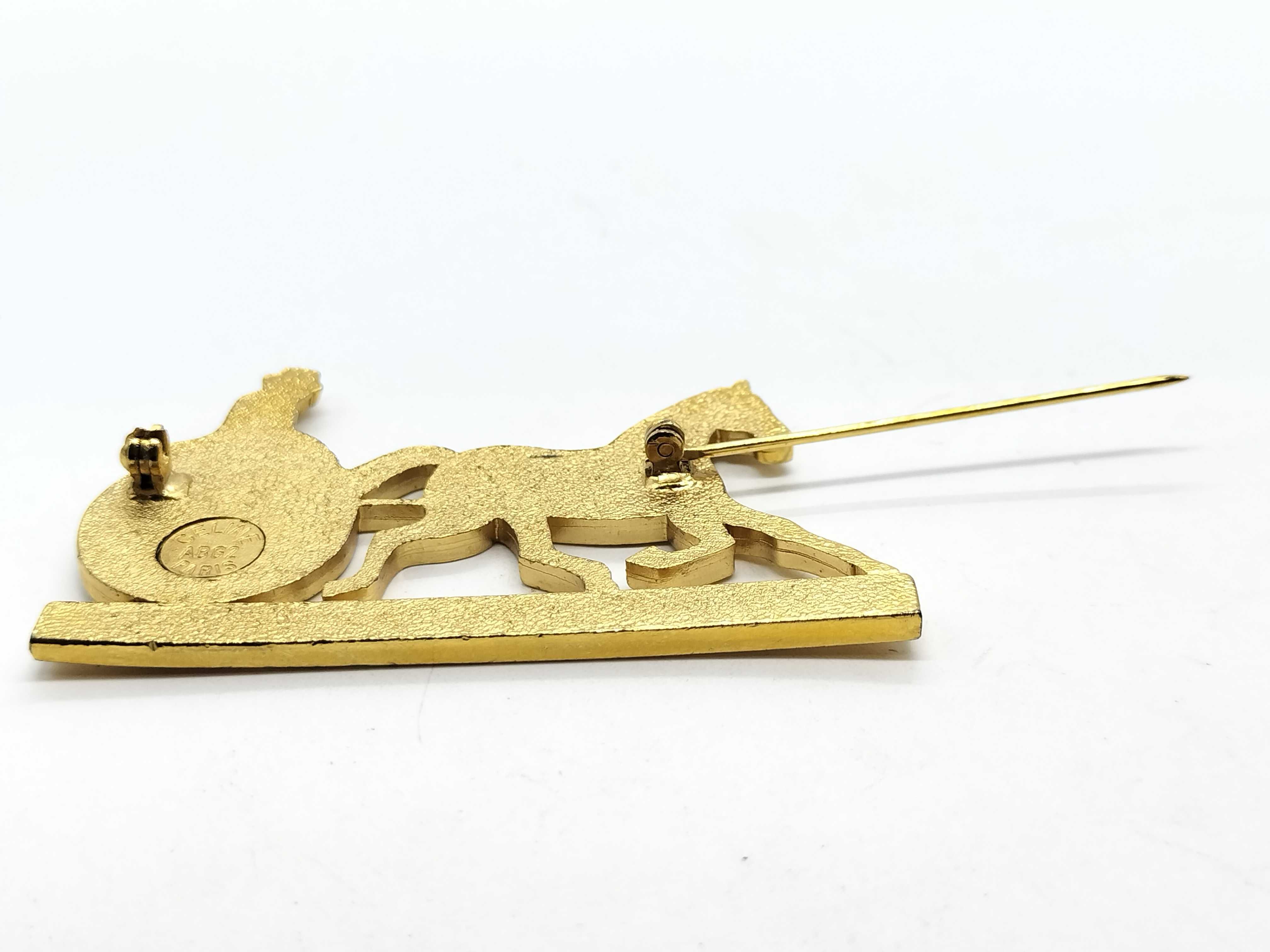 brooch, carriage design, ABG2, gold, etc. (2 pieces) — view 8