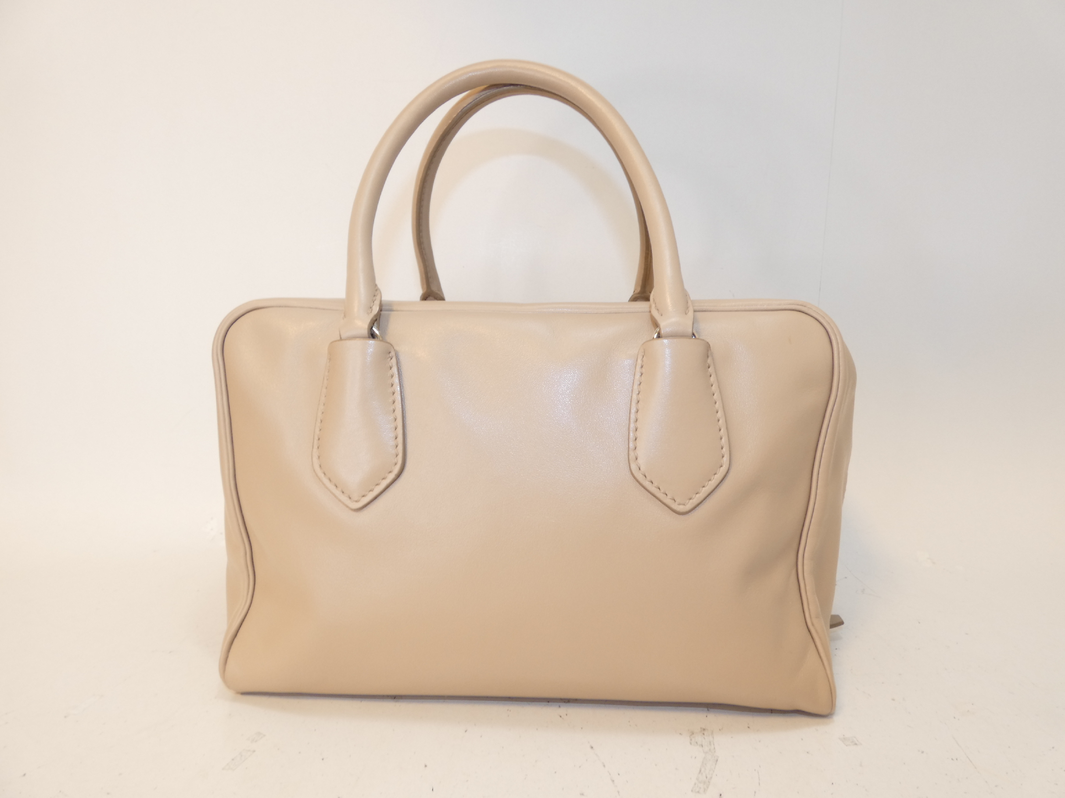 Double Zip Leather Boston Bag — view 2