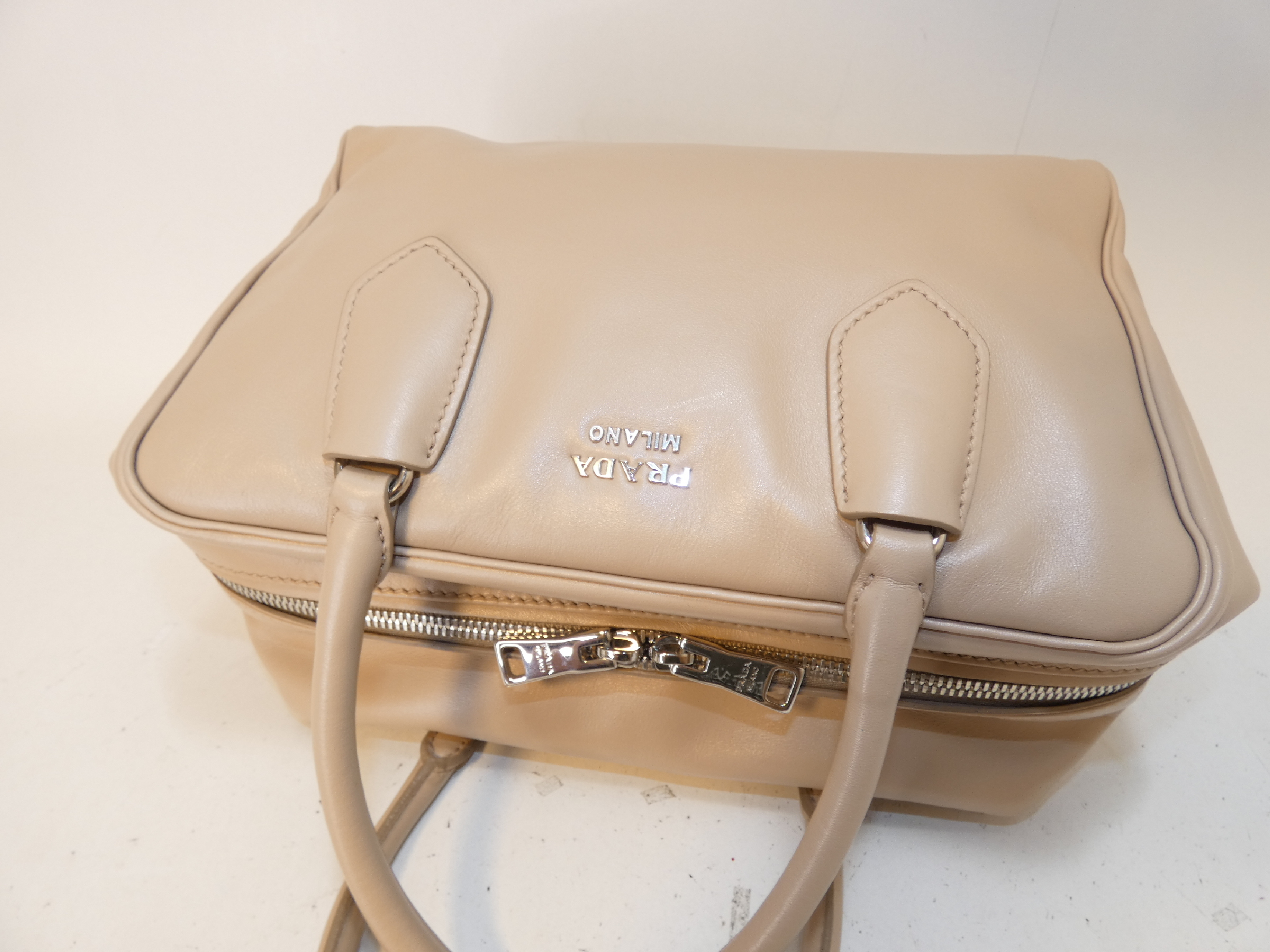 Double Zip Leather Boston Bag — view 3