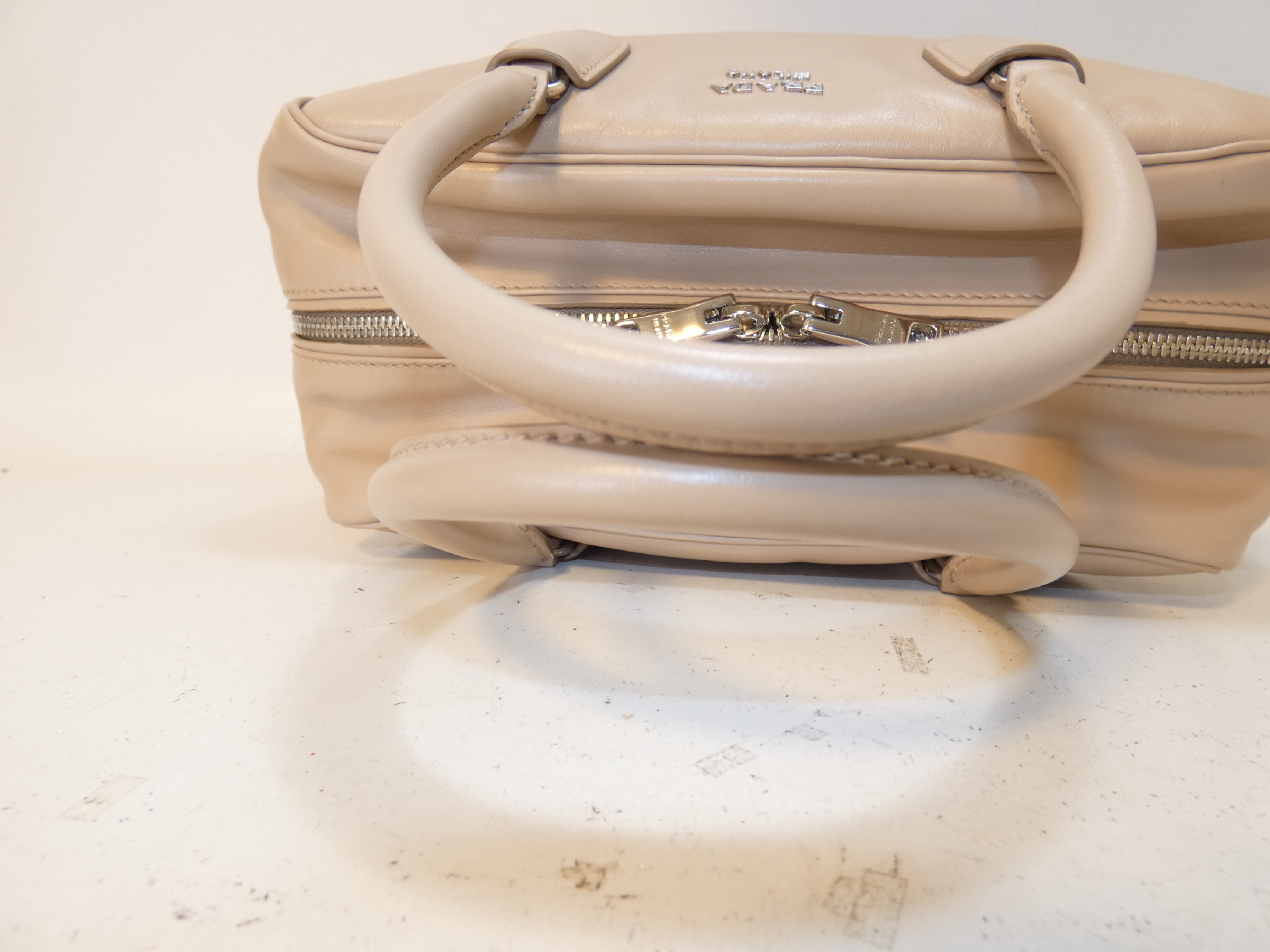 Double Zip Leather Boston Bag — view 4