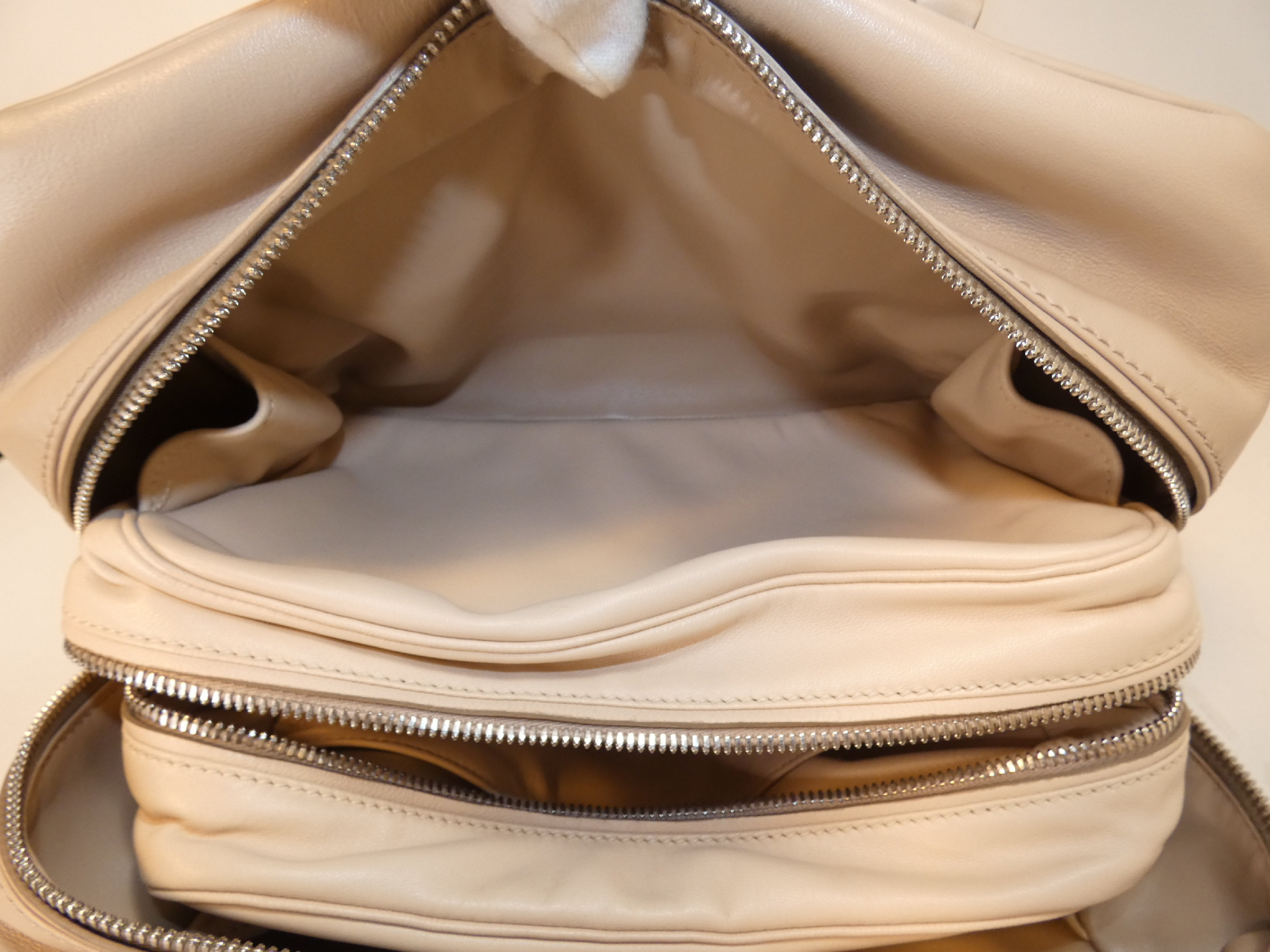 Double Zip Leather Boston Bag — view 8