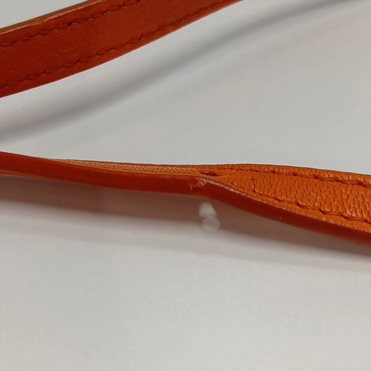 Trio Leather Shoulder Bag, Orange — view 15