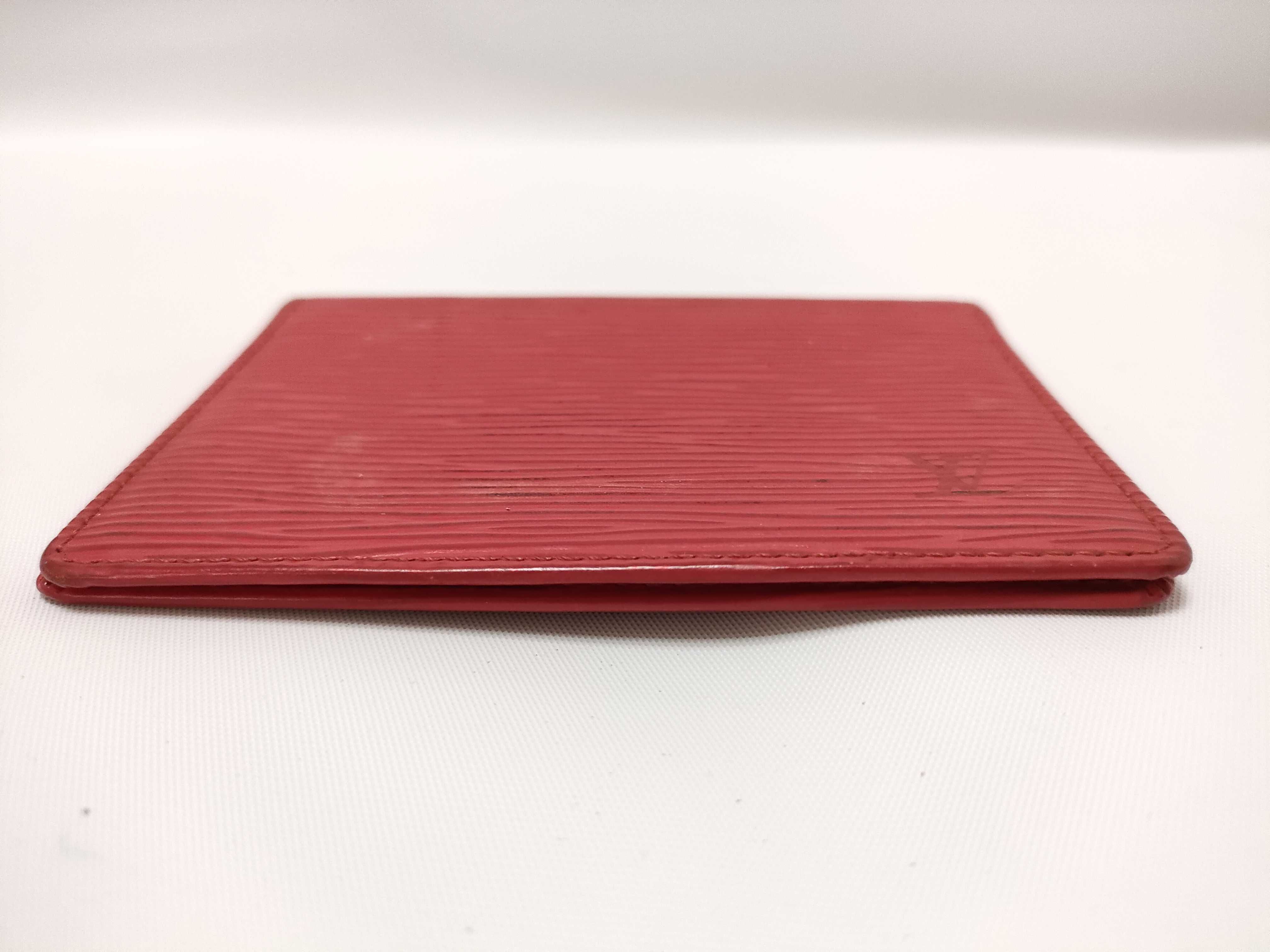 Epi LV Red Business Card Holder Card Case — view 3