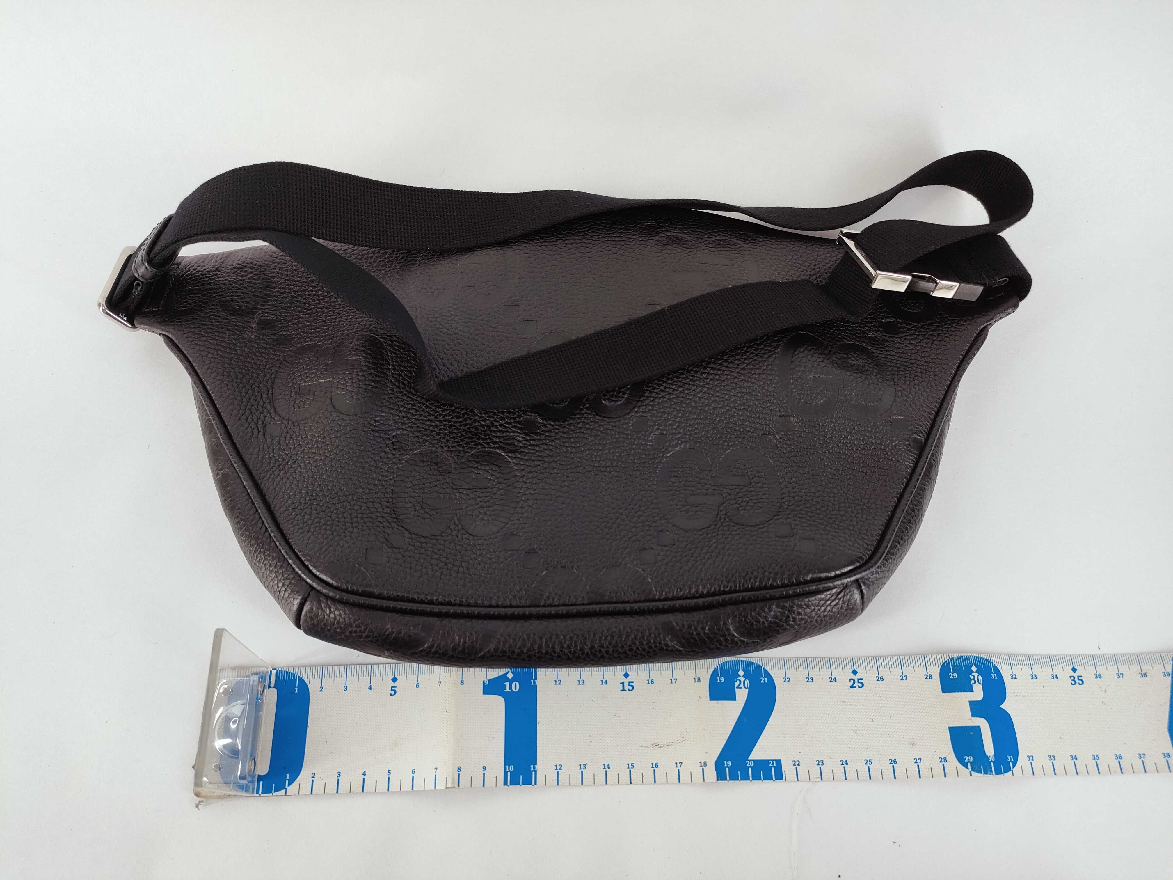 GG Jumbo GG Leather Body Bag, Black, 645093 Shoulder Bag — view 2