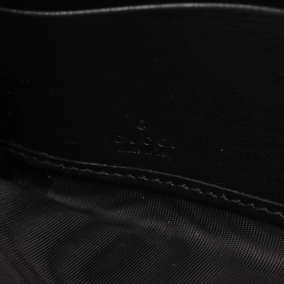 GG Supreme 673003 PVC x Leather Round Zip Wallet, Black — view 8