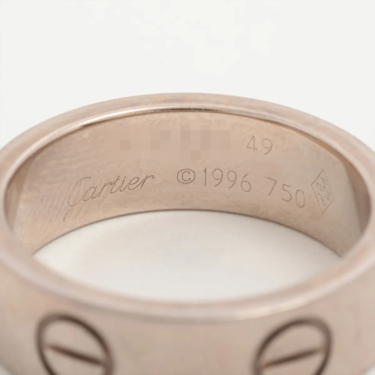 Love Ring 750(WG) 6.7g 49 K21880 Damage — view 3