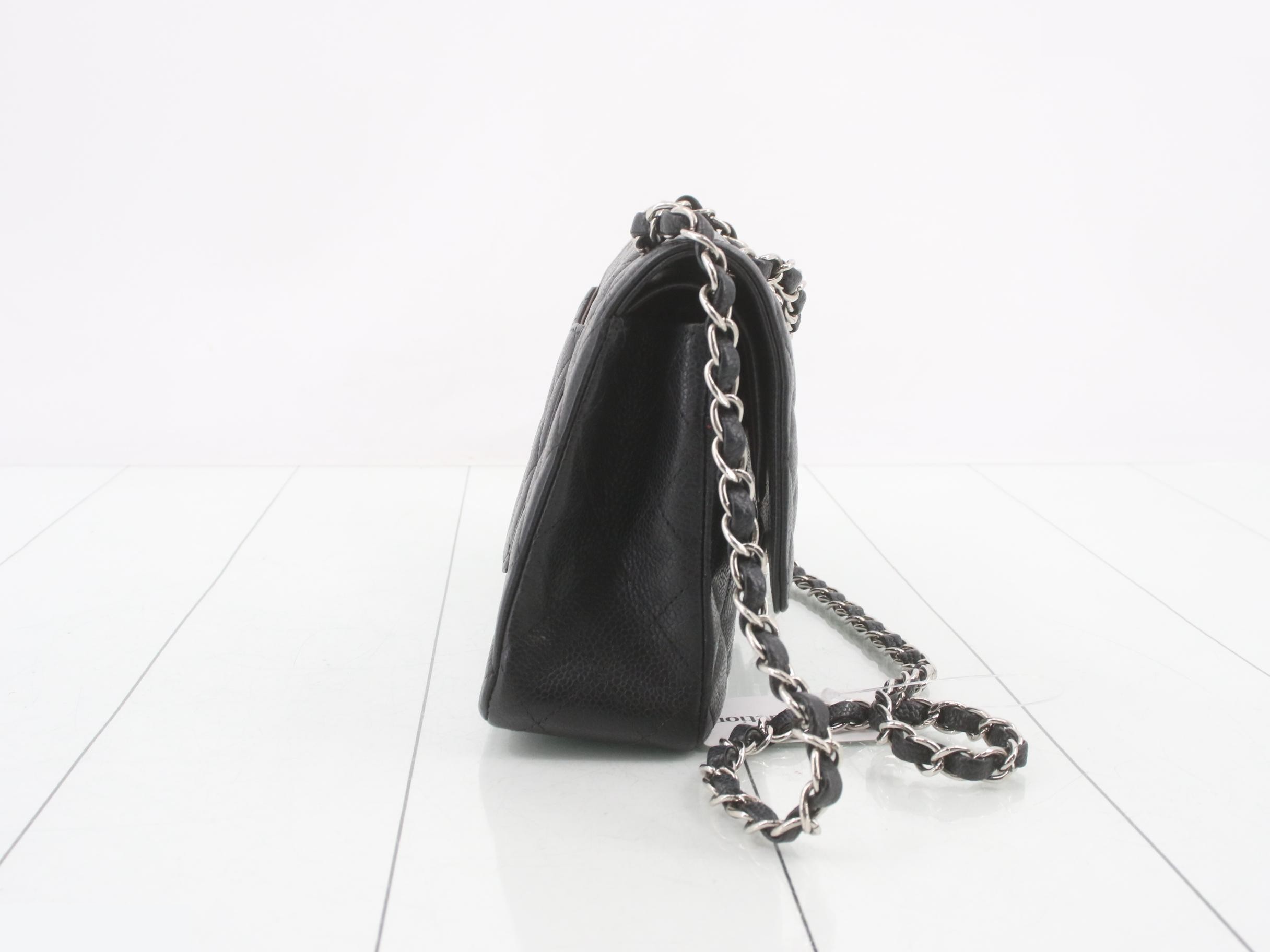 Double flap 25 caviar leather shoulder bag (with seal) — view 4