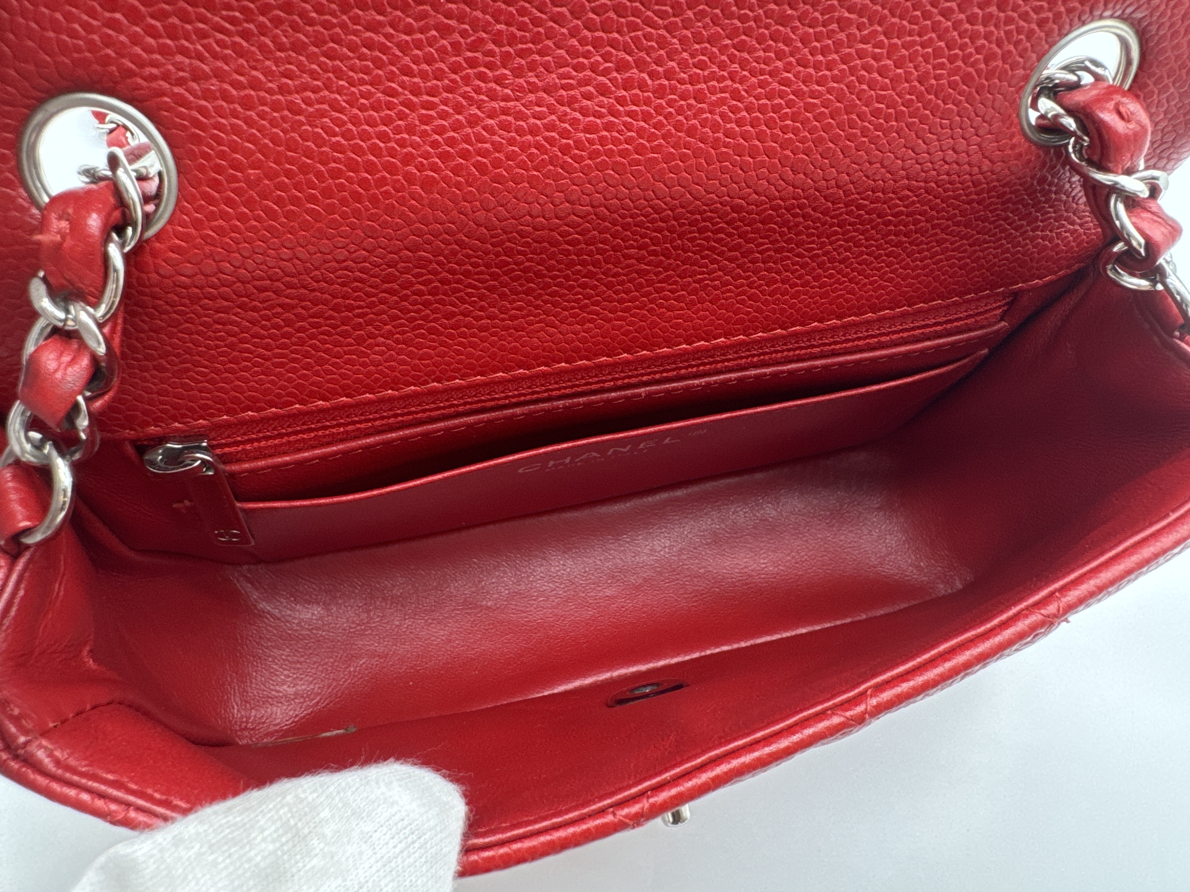 Caviar Skin Mini Matelassé Shoulder Bag — view 11