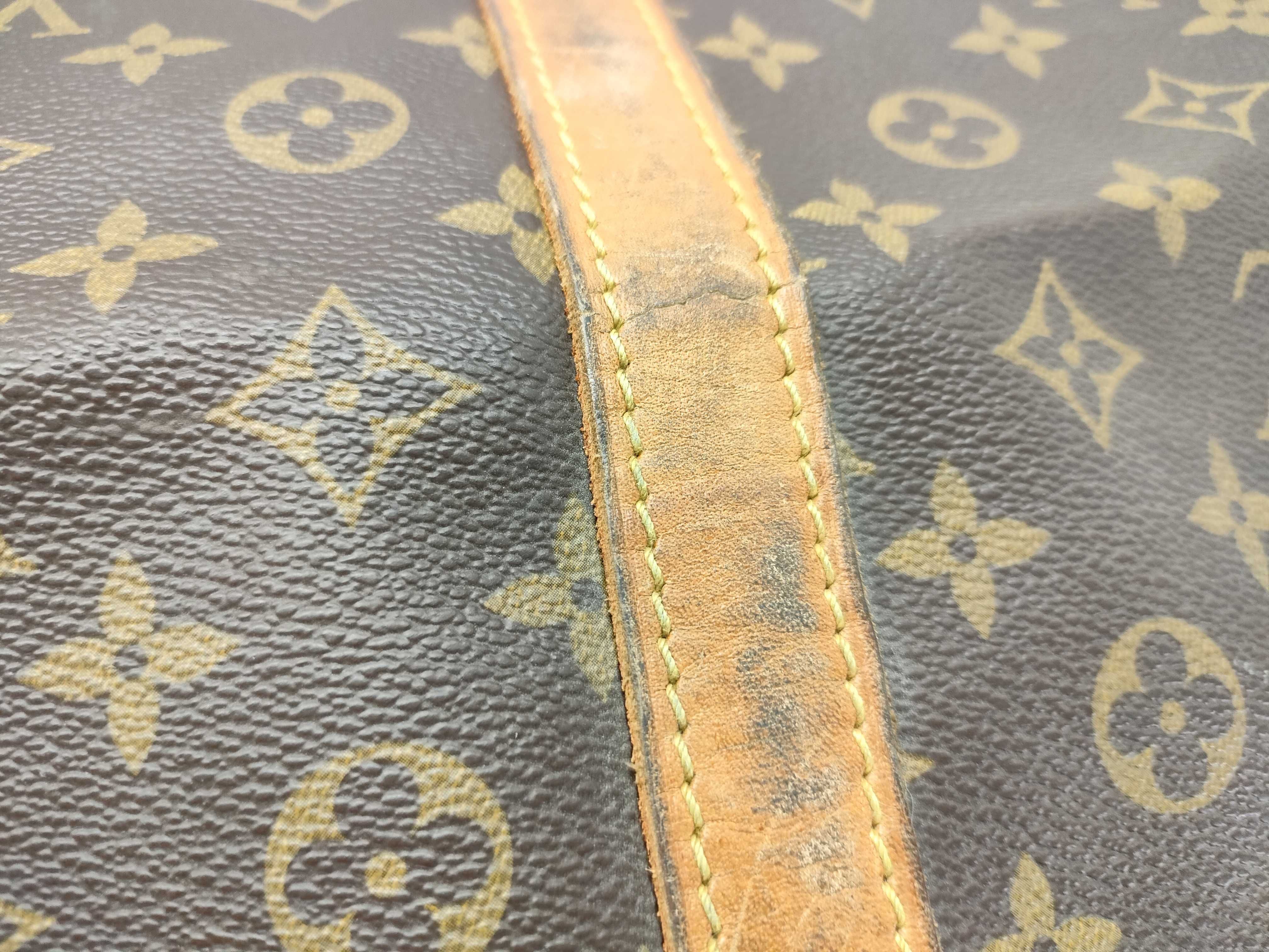 Monogram FR- Monogram Keepall Bandrière 60 M41412 Brown Boston Bag — view 14