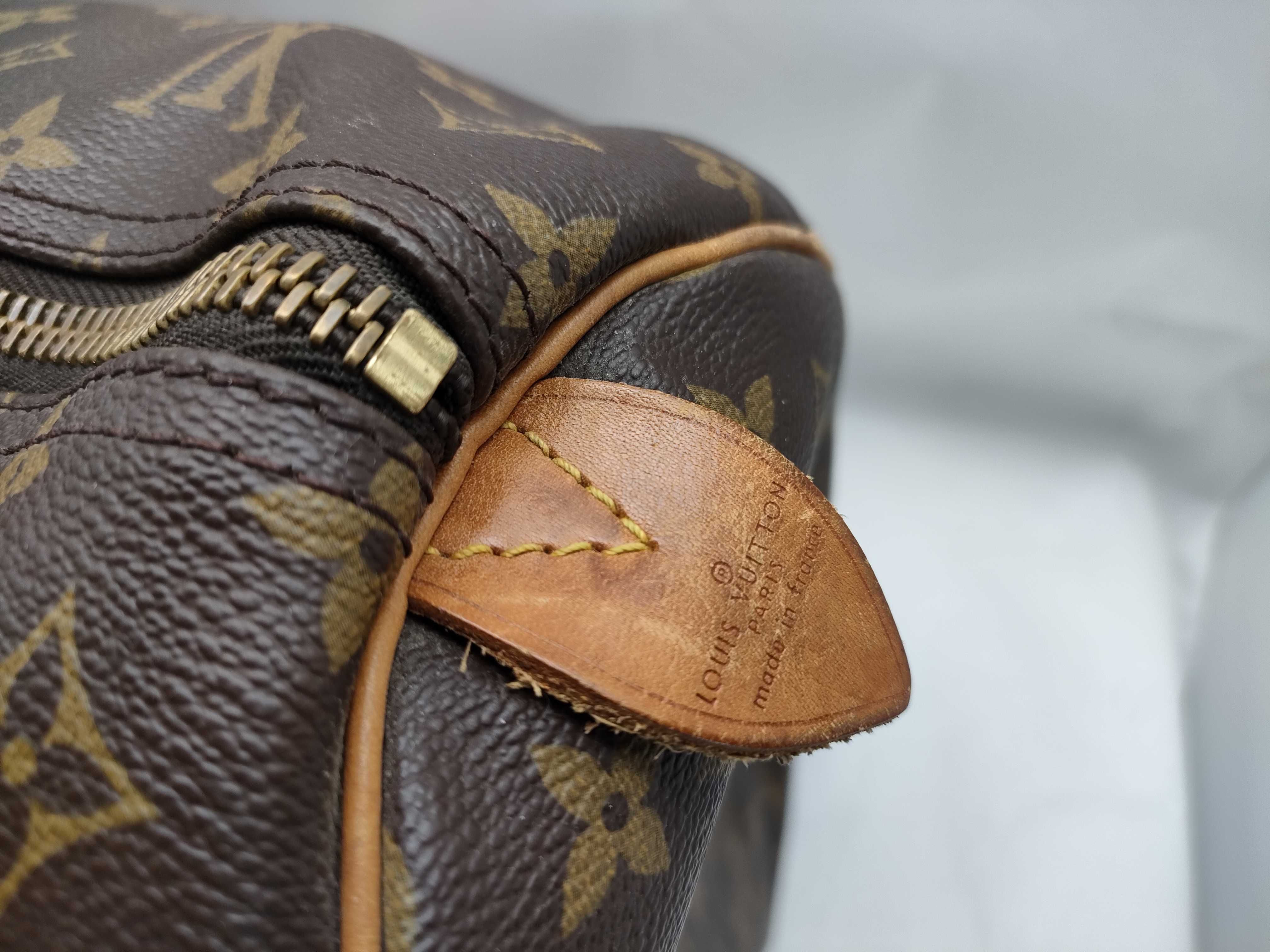 Monogram FR- Monogram Keepall Bandrière 60 M41412 Brown Boston Bag — view 10