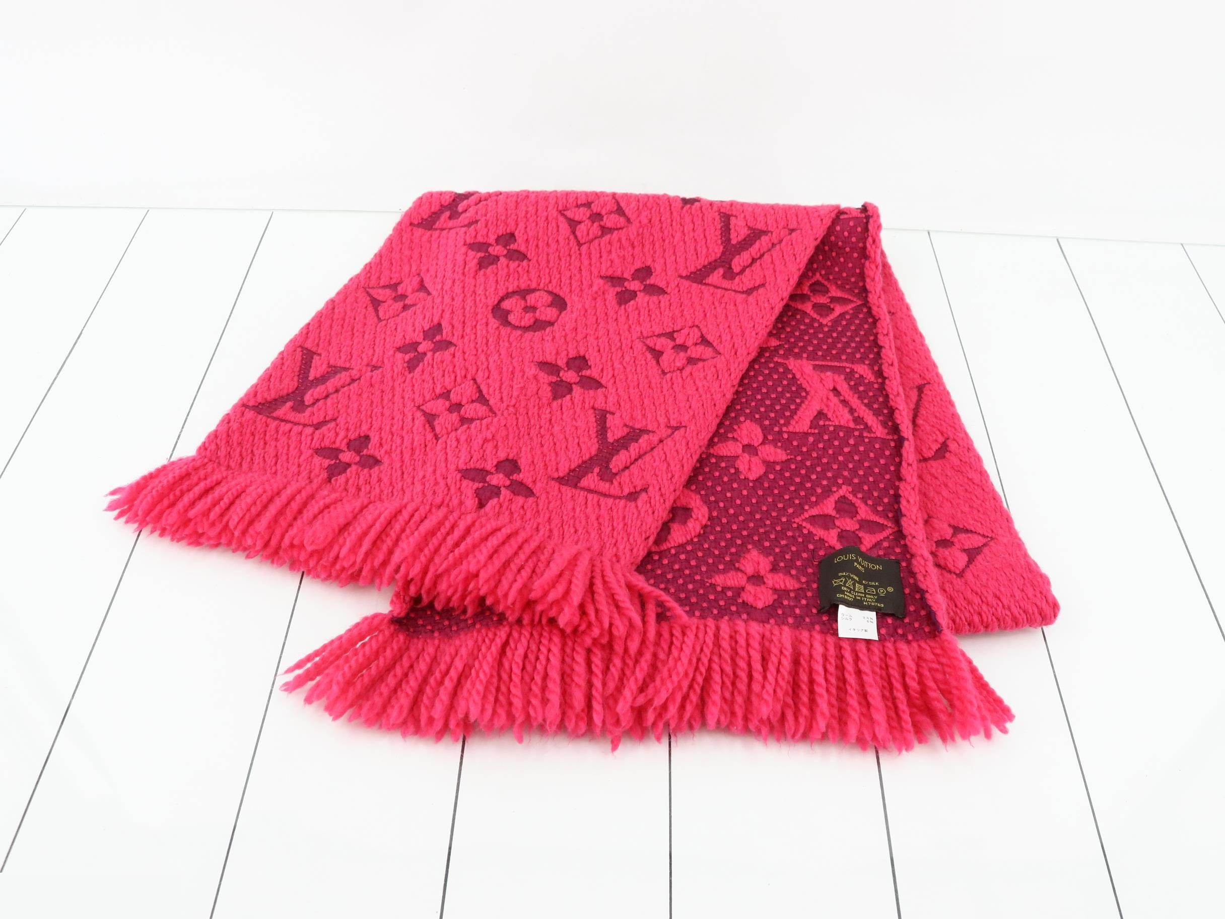 Logo Mania Long Scarf, with domestic tag, pink — view 2