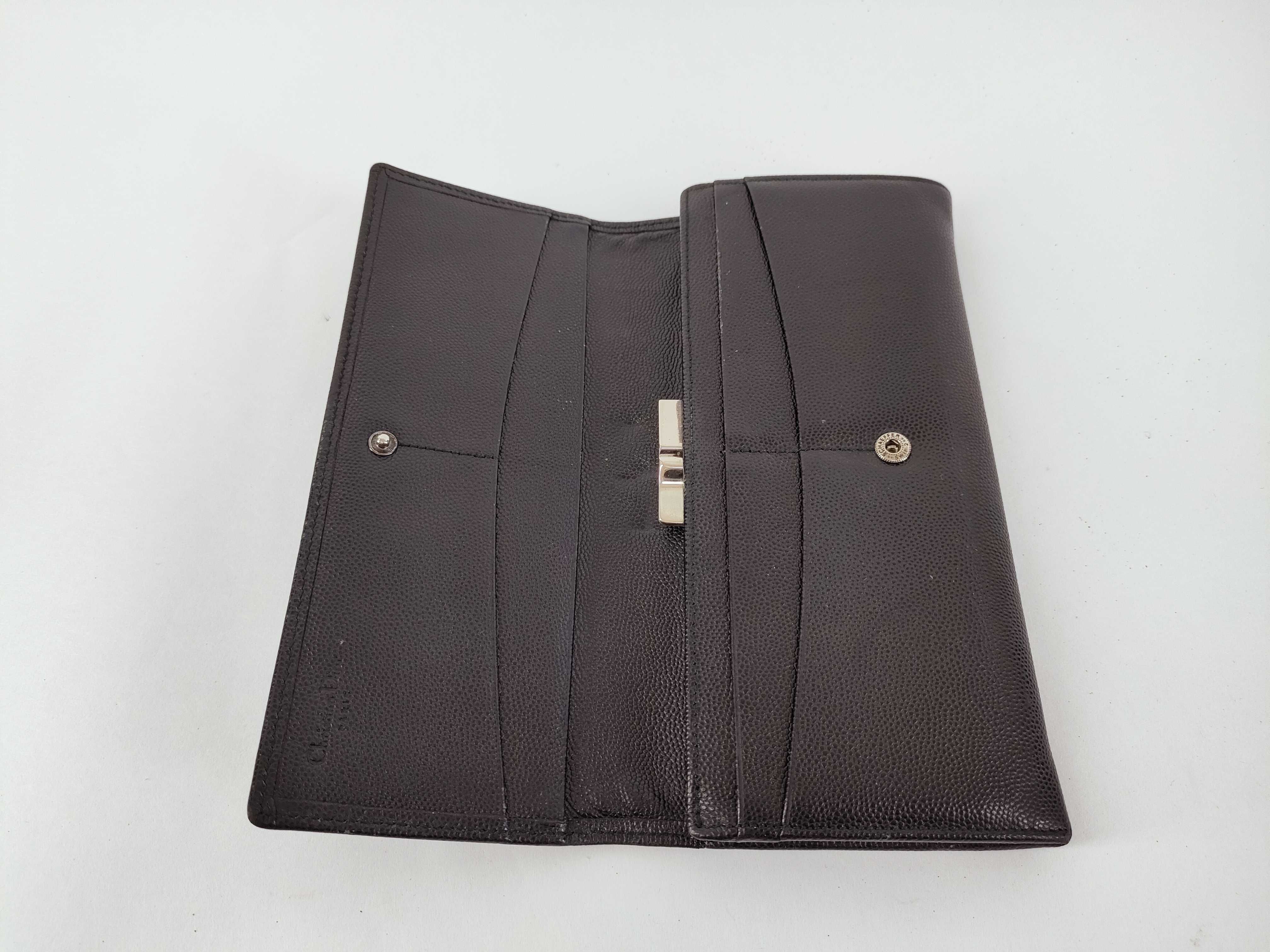 Long Wallet, Black Leather, Women's Wallet — view 9