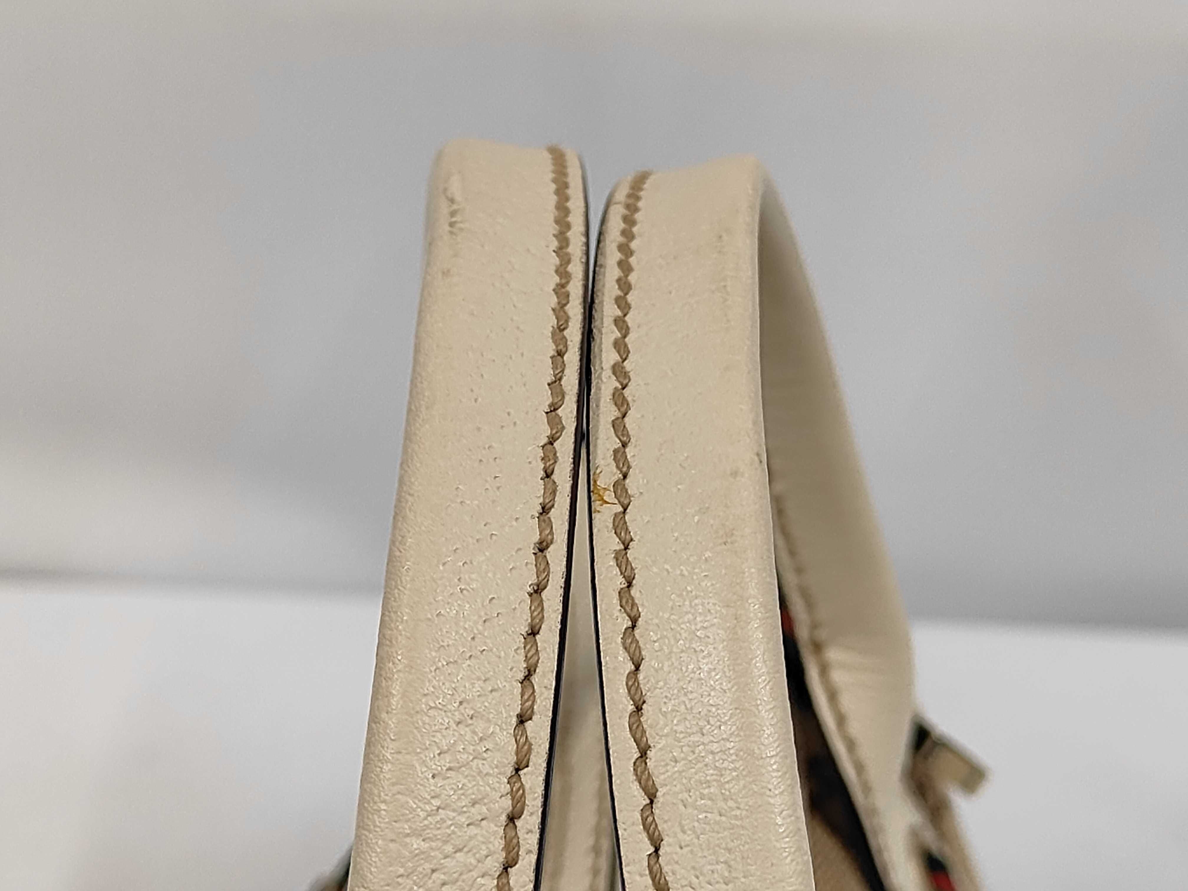 White Leather Sherry Line Princy Handbag — view 5
