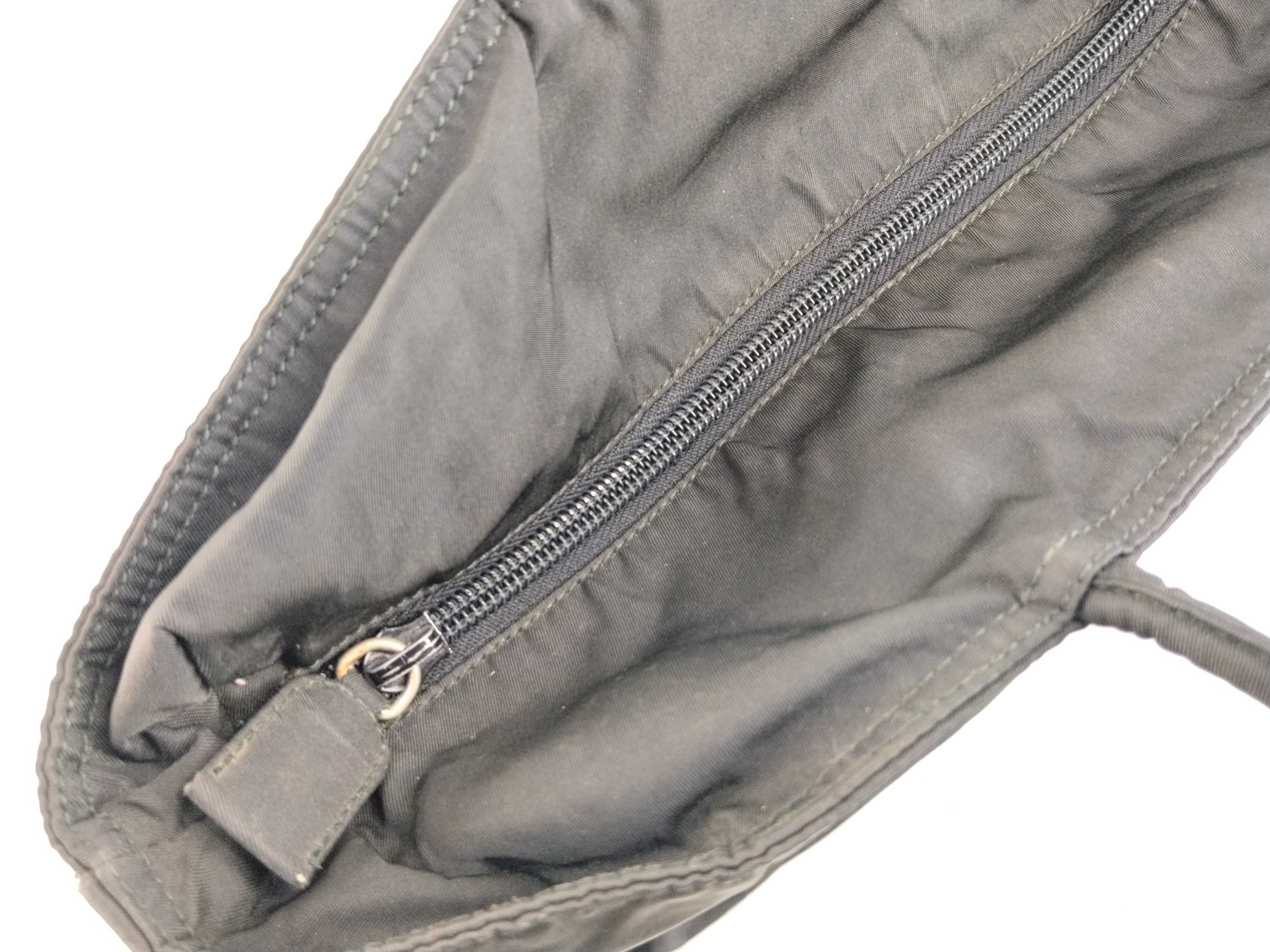 Nylon Bag with Triangle Plate, Black Tote Bag — view 9