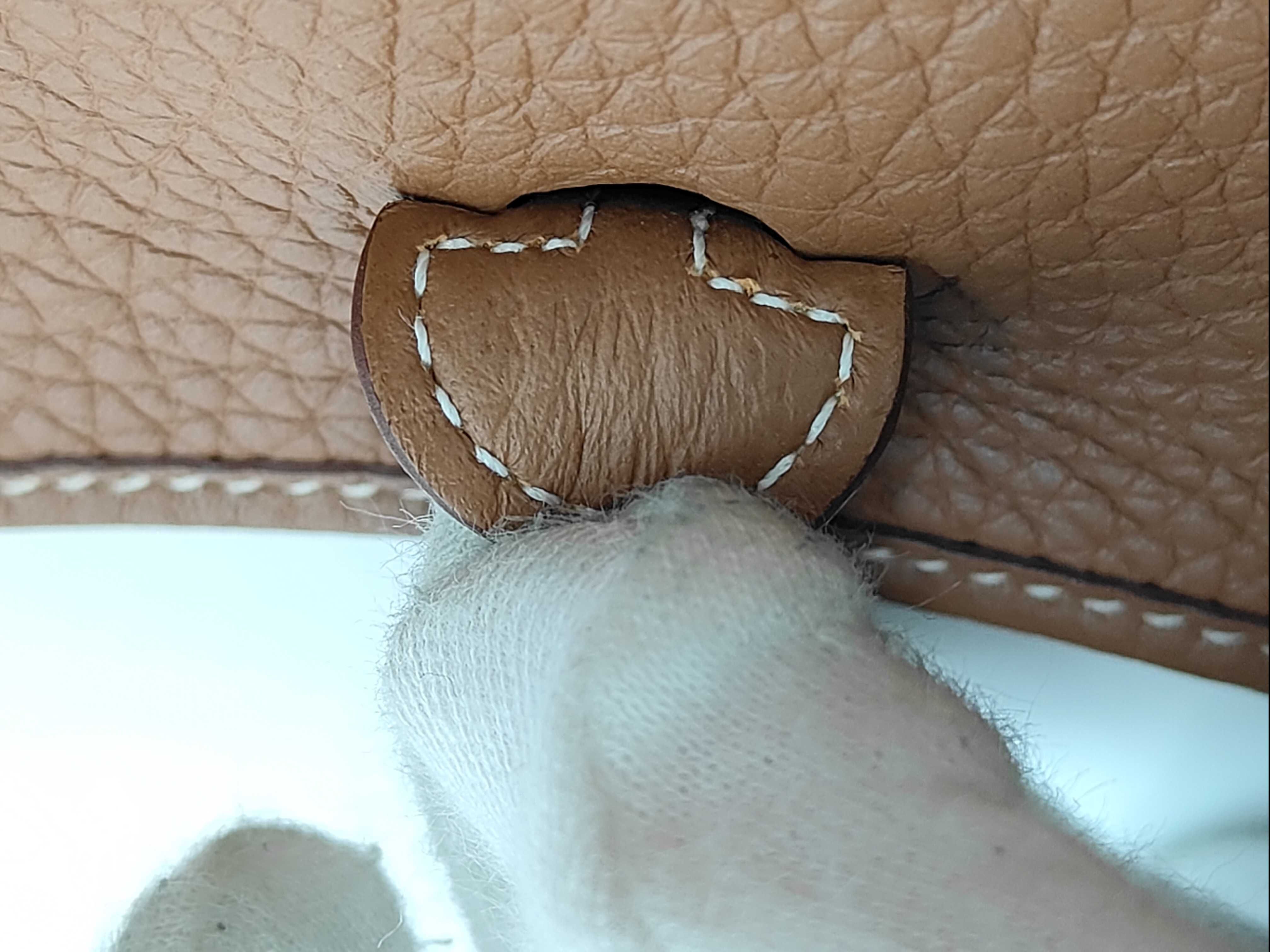 Evelyne 16 TPM Amazon Taurillon Leather Shoulder Bag, Brown Tones, Silver Hardware, K Stamp — view 9