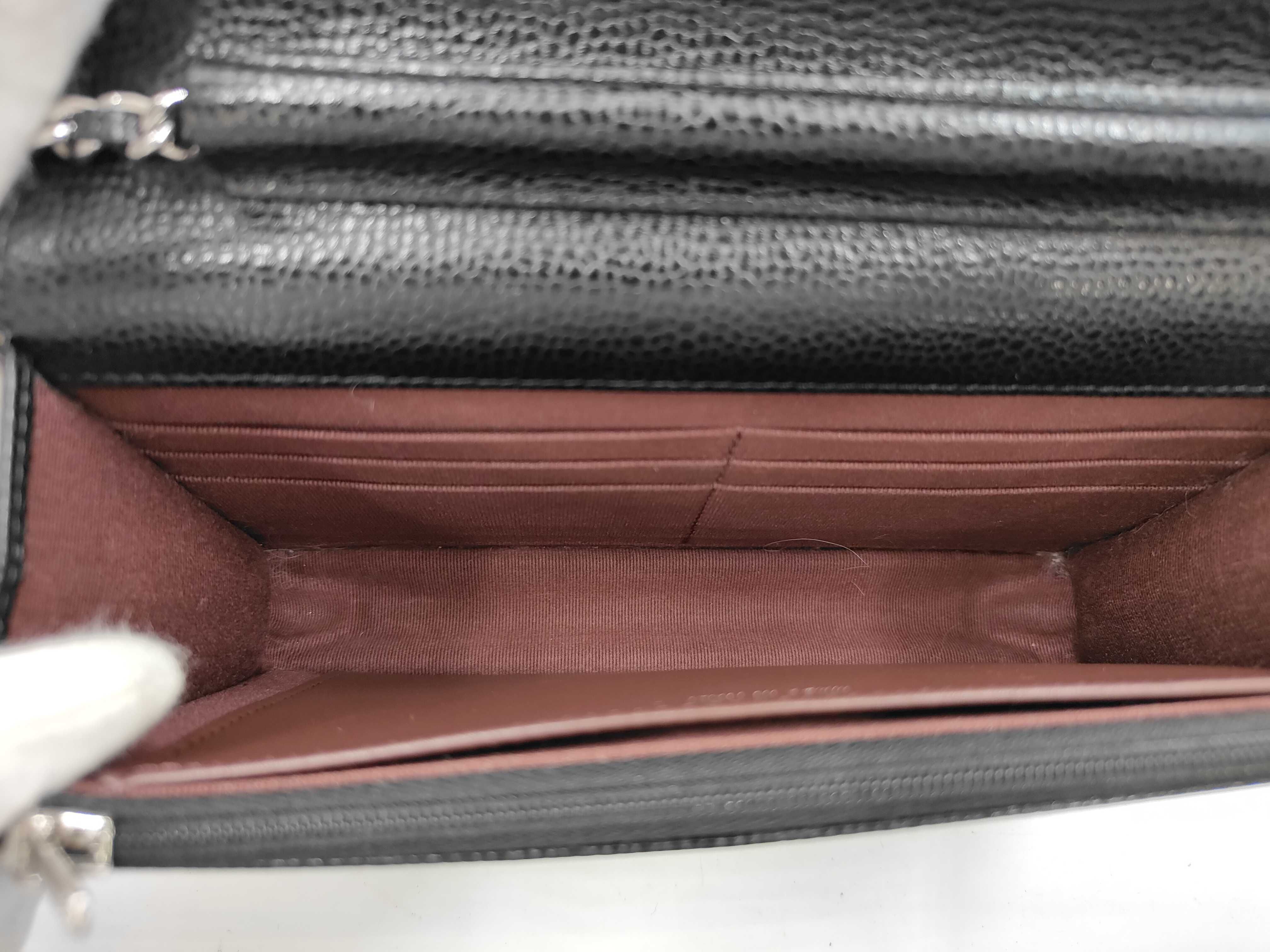 Chain Wallet Caviar Black SS Shoulder Bag — view 11
