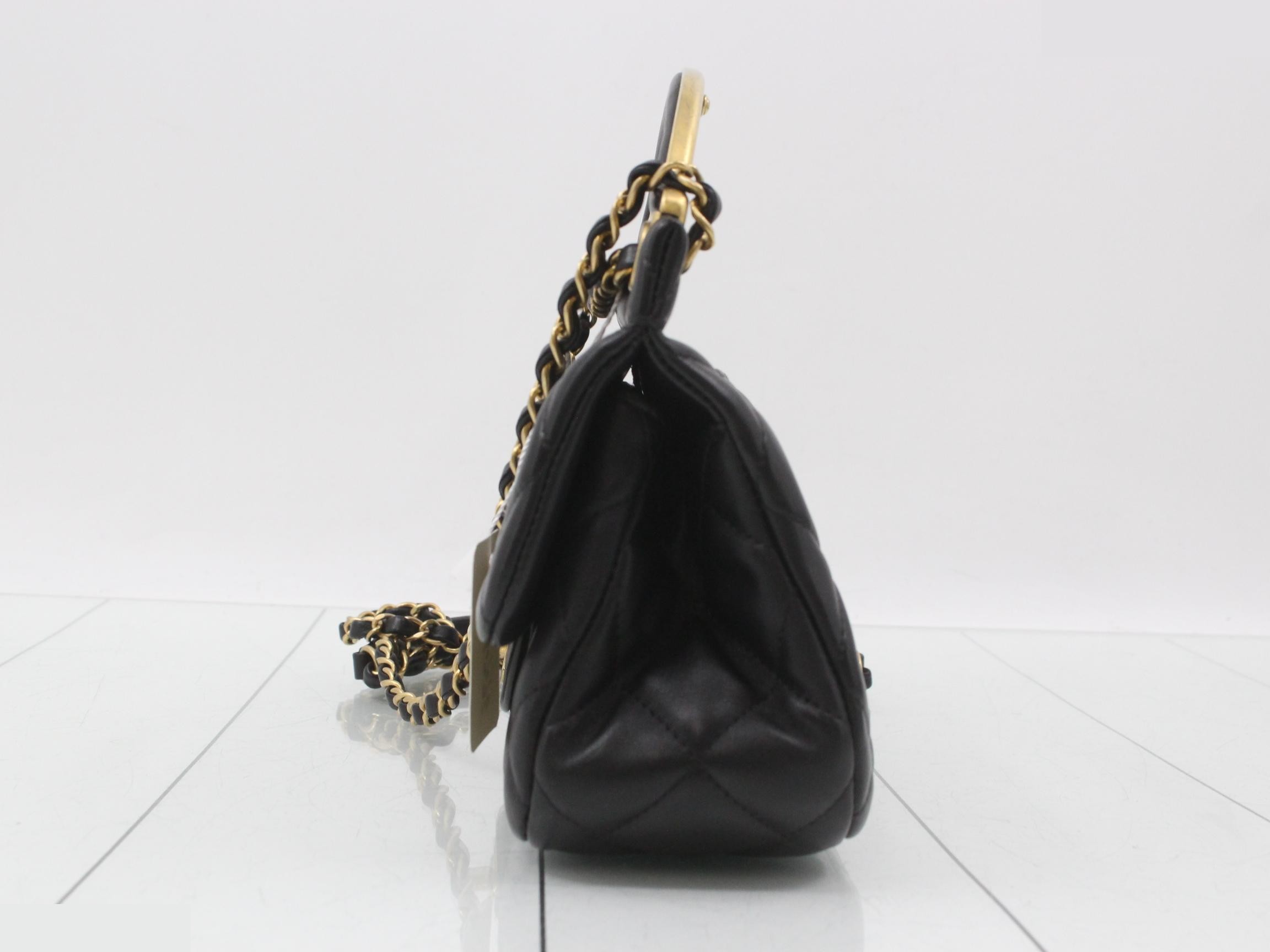 Lambskin Coco Mark 2-Way Chain Shoulder/Handbag — view 3