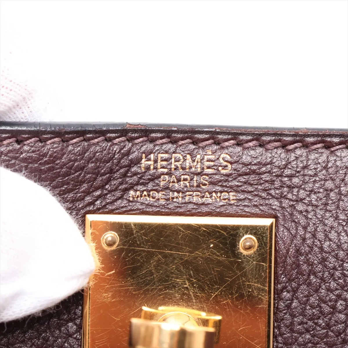 [Individually packaged] Hermes Kelly 28 Retournée Veau Gulliver Havana Gold Hardware H:2004 — view 12