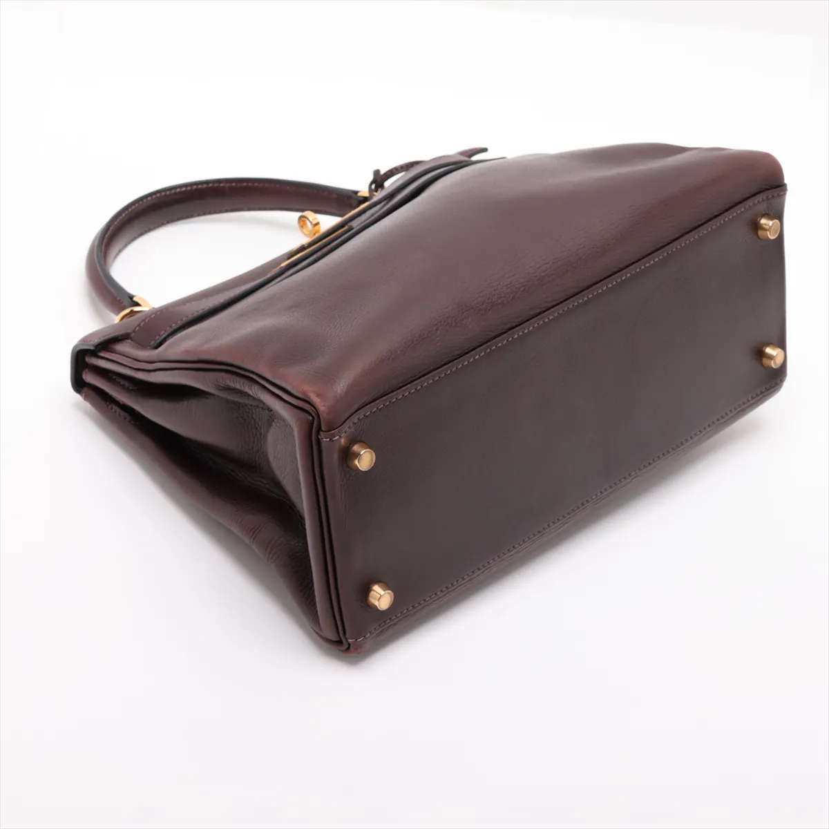 [Individually packaged] Hermes Kelly 28 Retournée Veau Gulliver Havana Gold Hardware H:2004 — view 4