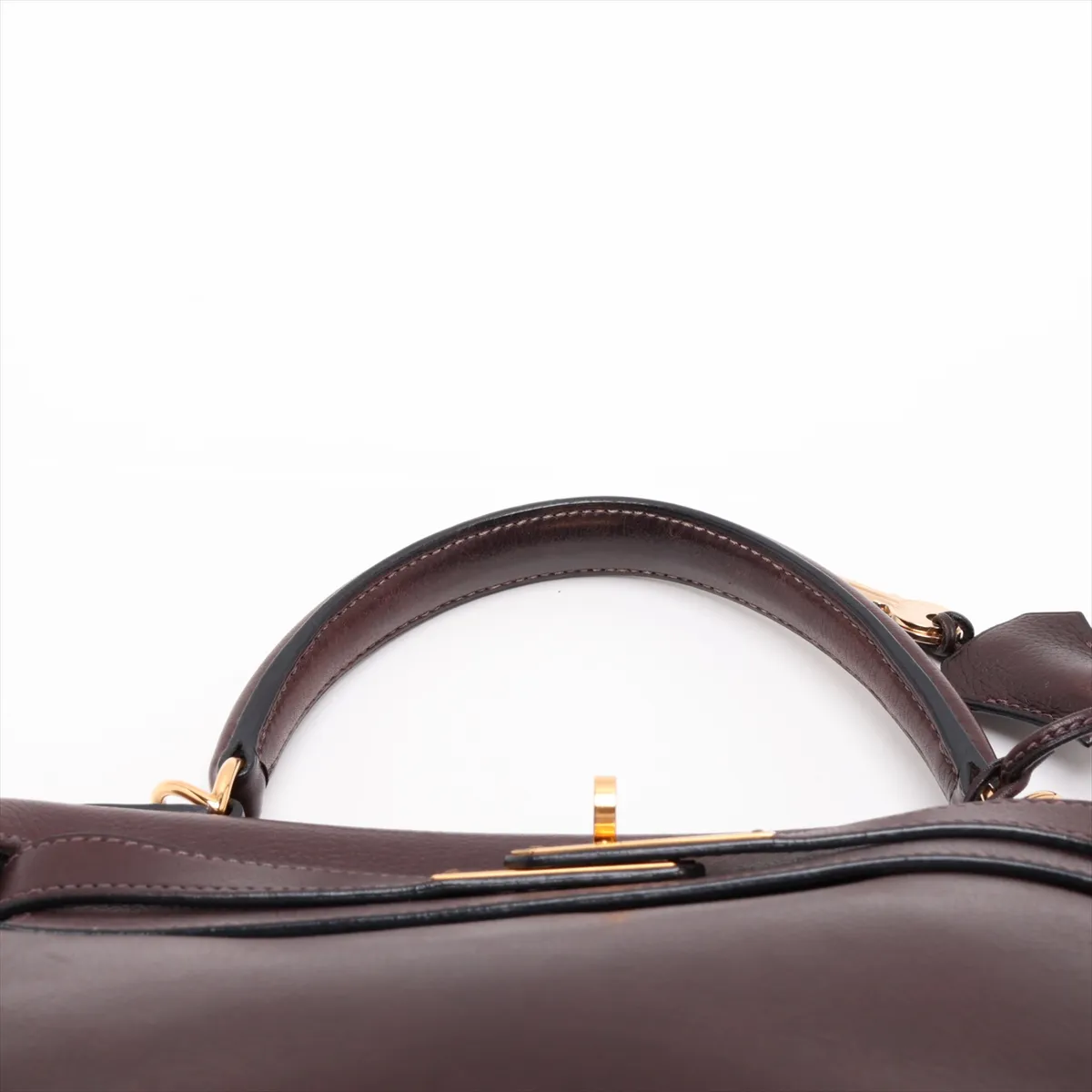 [Individually packaged] Hermes Kelly 28 Retournée Veau Gulliver Havana Gold Hardware H:2004 — view 6